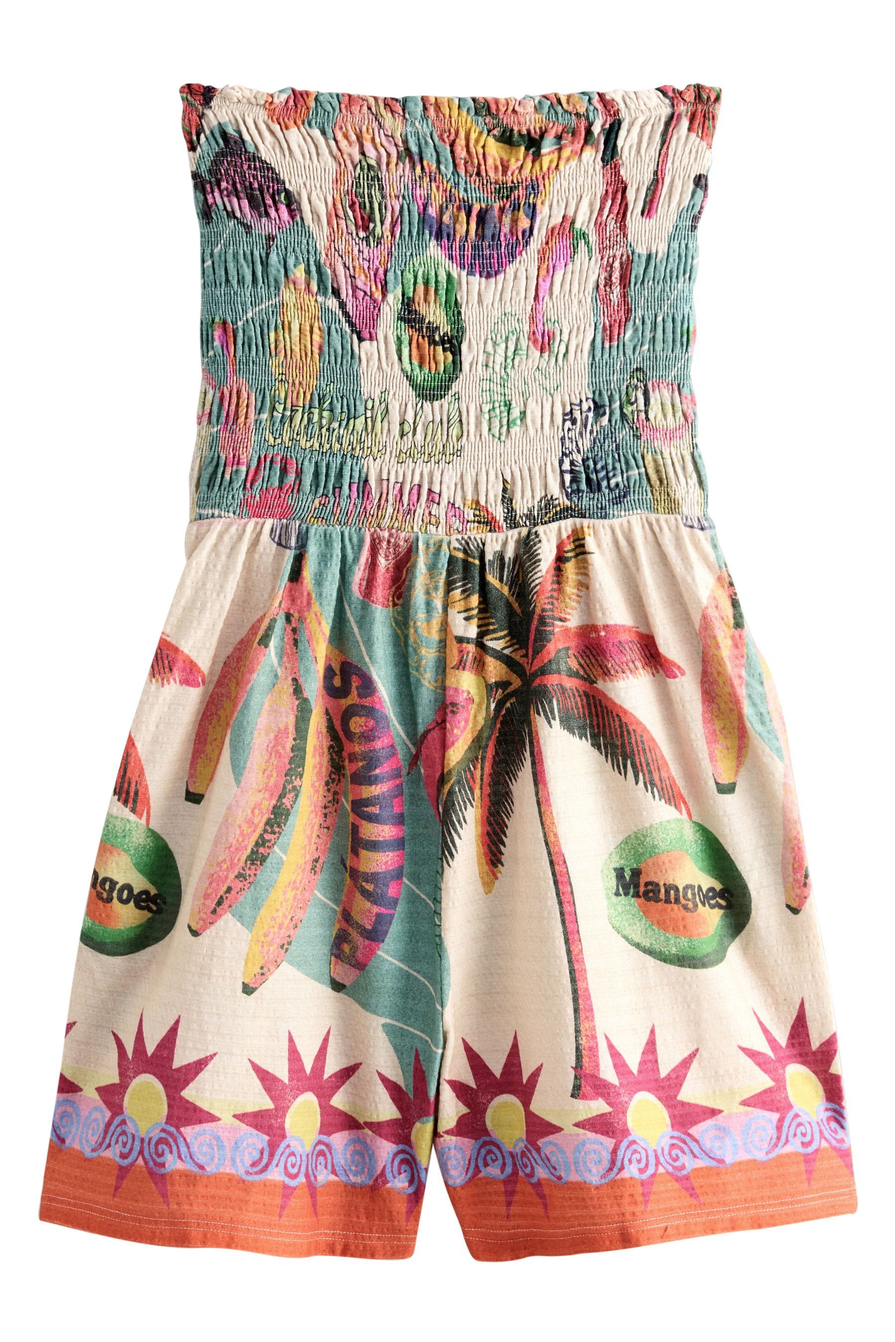 Next Playsuit Gesmokter Bandeau-Playsuit (1-tlg) günstig online kaufen