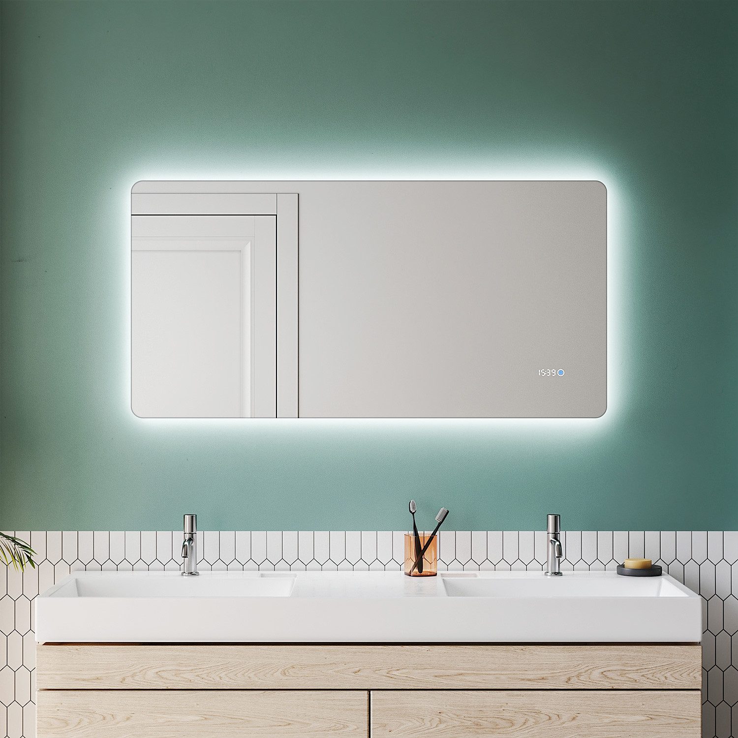 SONNI Badspiegel Badspiegel mit led beleuchtung günstig online kaufen