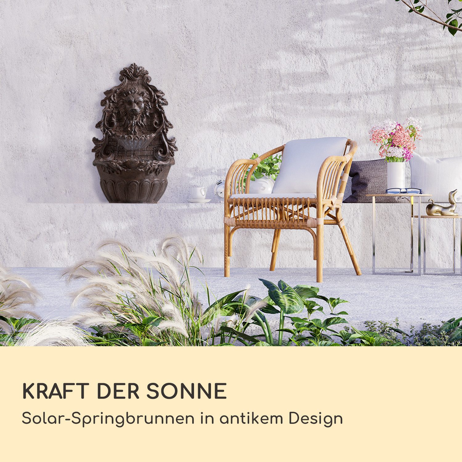 blumfeldt Wasserspiel Löwenstein Wandbrunnen, (Set, inkl. günstig online kaufen