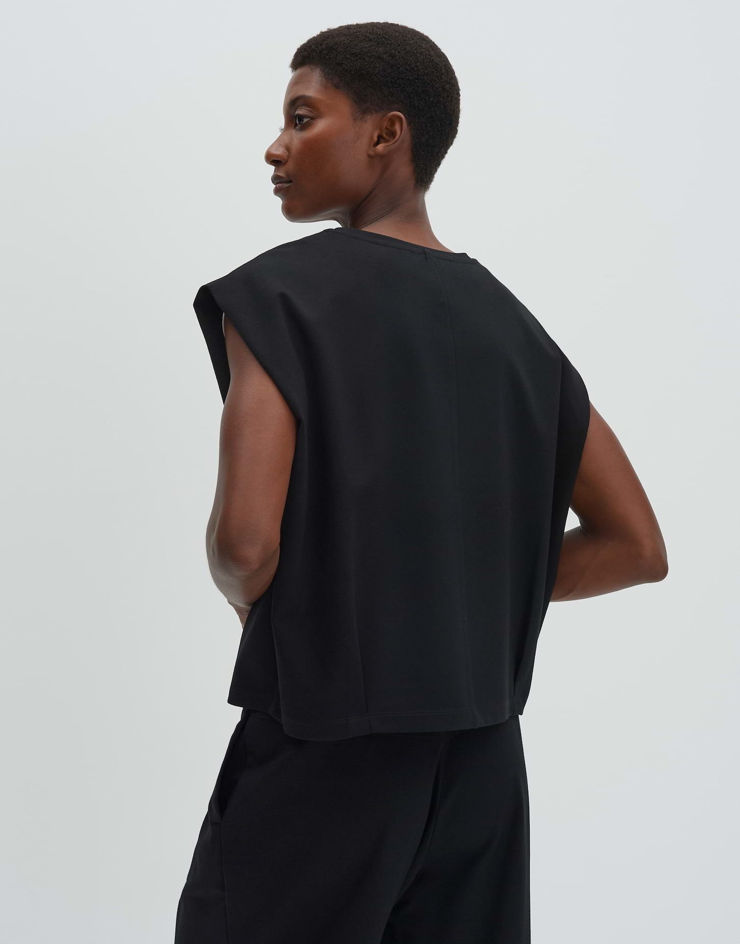 someday Sweatshirt Unera aus ECOVERO™-Sweat Ärmellose Boxy Silhouette, soft und formstabil