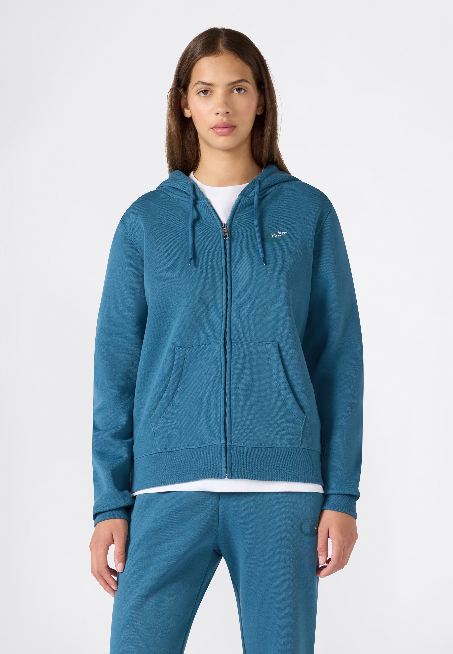 Champion Kapuzensweatjacke SPORTWEAR ZIP-UP HOODIE Slim Fit mit durchgehendem Reißverschluss, körpernahe Passform
