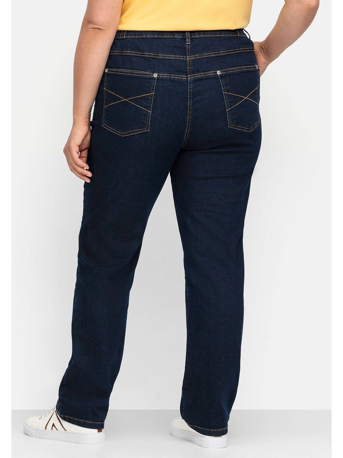 blue Jeans Komfortbund Große Sheego mit Größen dark Gerade Denim