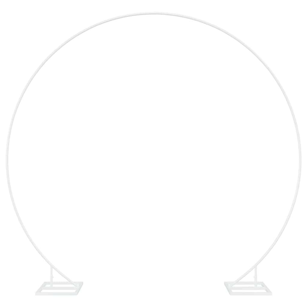 vidaXL Pergola Hochzeitsbogen Weiß 220 x 45 x 200 cm Stahl, (1-tlg)