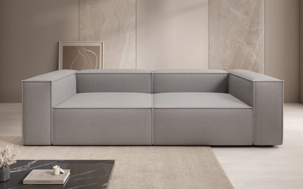 Luxusbetten24 Sofa Designer Sofa Lesley 3 Sitzer, in Bouclé