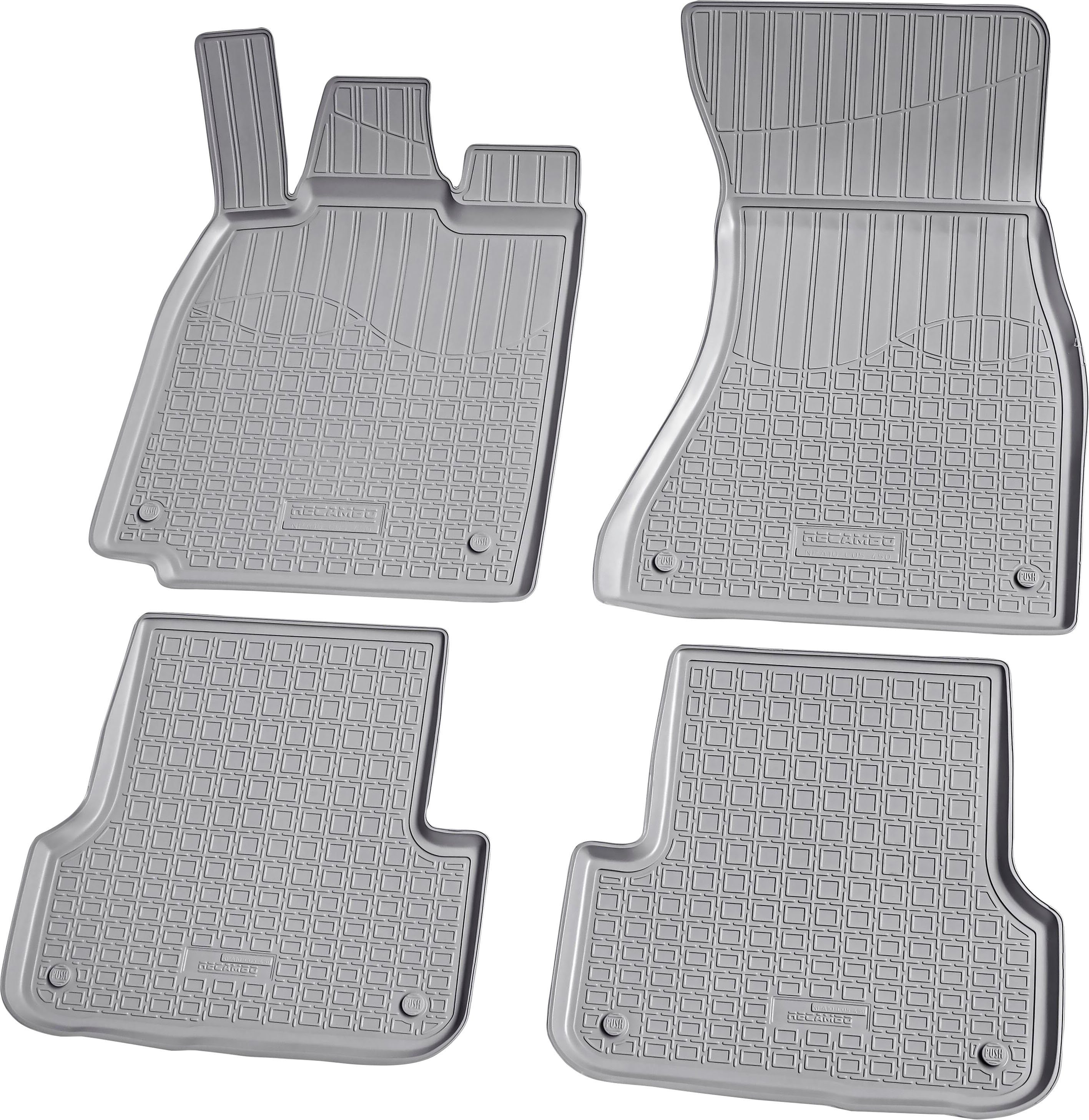 RECAMBO Passform-Fußmatten CustomComforts (4 St), für Audi A7, C7 4G Sportback 2010 - 2018, perfekte Passform