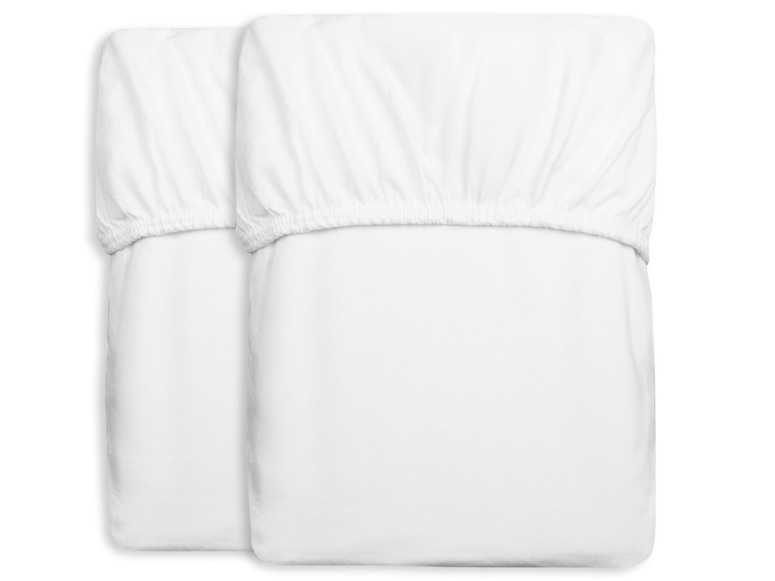 ZOLLNER Spannbettlaken, Jersey, Gummizug: rundum, 90 x 200 cm, 50% Polyester, 50% Baumwolle, vom Hotelwäschespezialisten