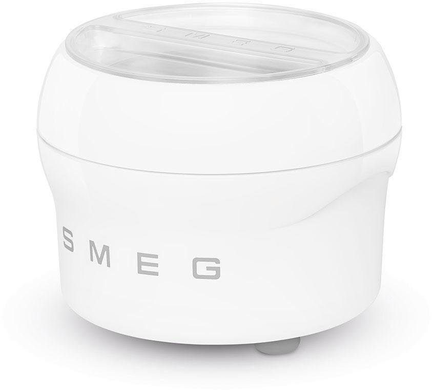 Smeg Eisbereiteraufsatz SMIC01, Zubehör für Küchenmaschinen SMF02 und  SMF03, NUR in Kombination mit der Edelstahlschüssel