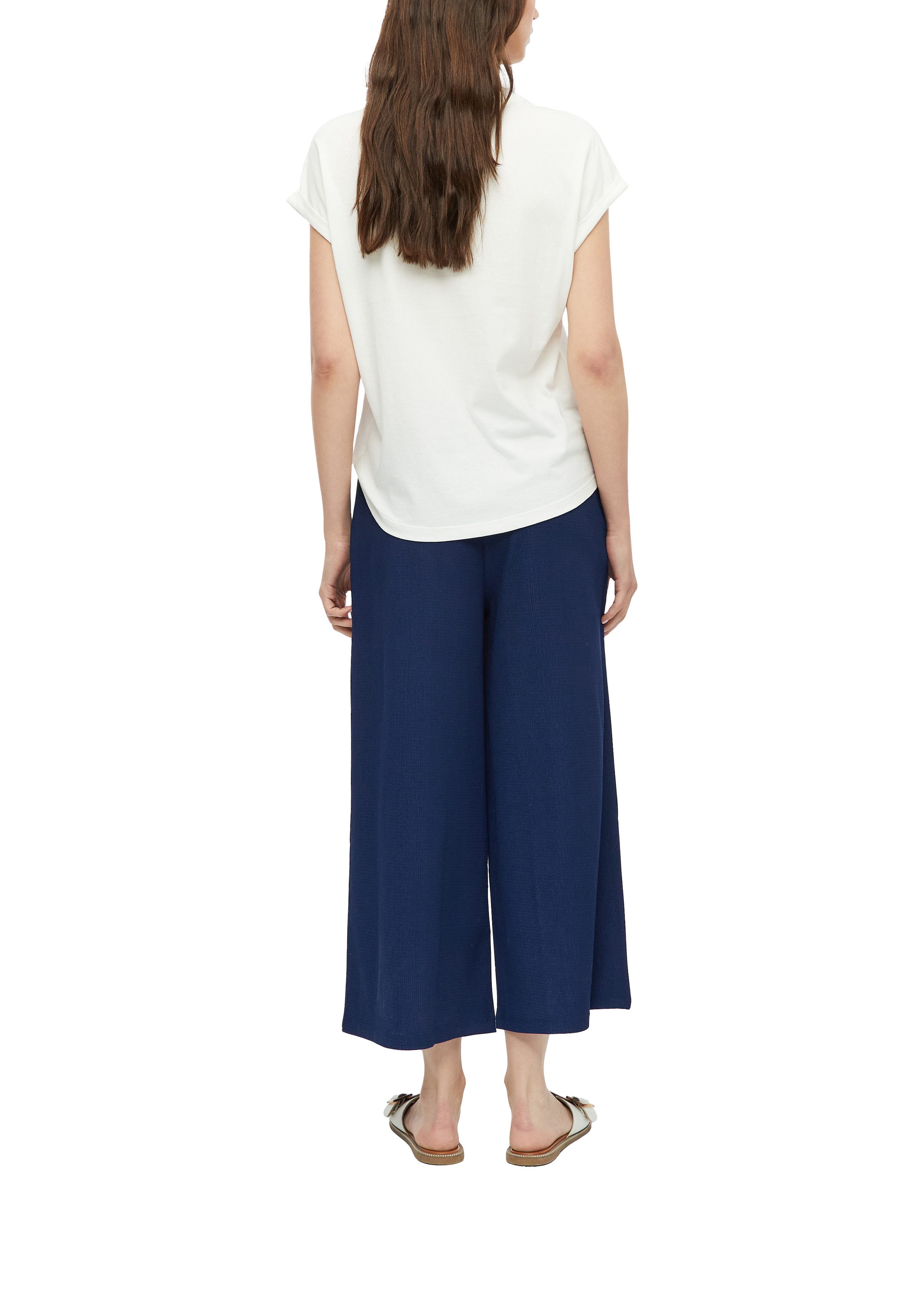 s.Oliver Stoffhose 7/8- Aommerhose mit weitem Bein – Bild 3 von 3
