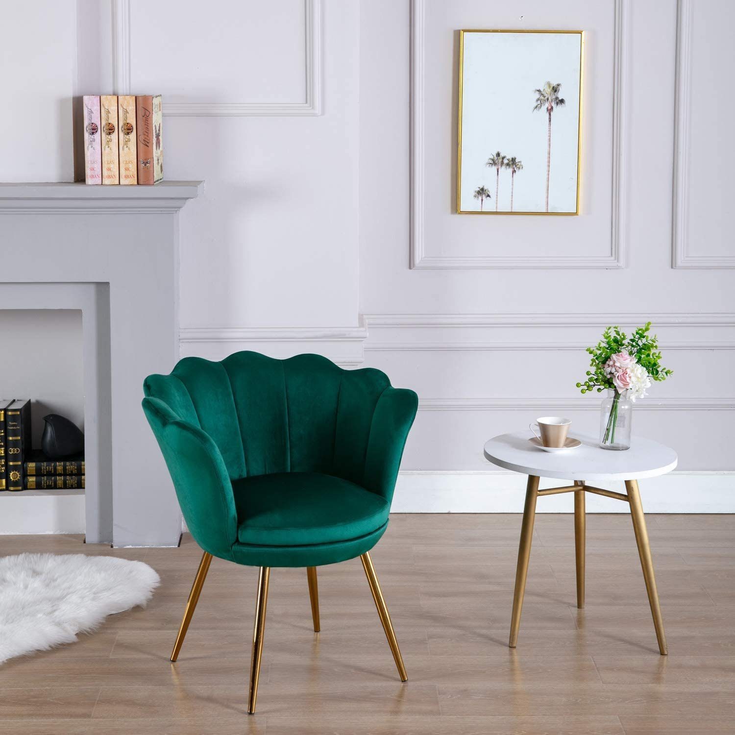 WAHSON OFFICE CHAIRS Loungesessel Sessel Weicher Samt Armlehnstuhl günstig online kaufen