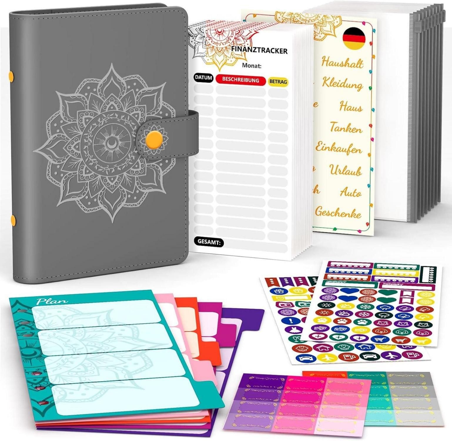 Notizbuch Budget Planner Deutsch A6 Finanzplaner Haushaltsbuch Sparbuch Geld