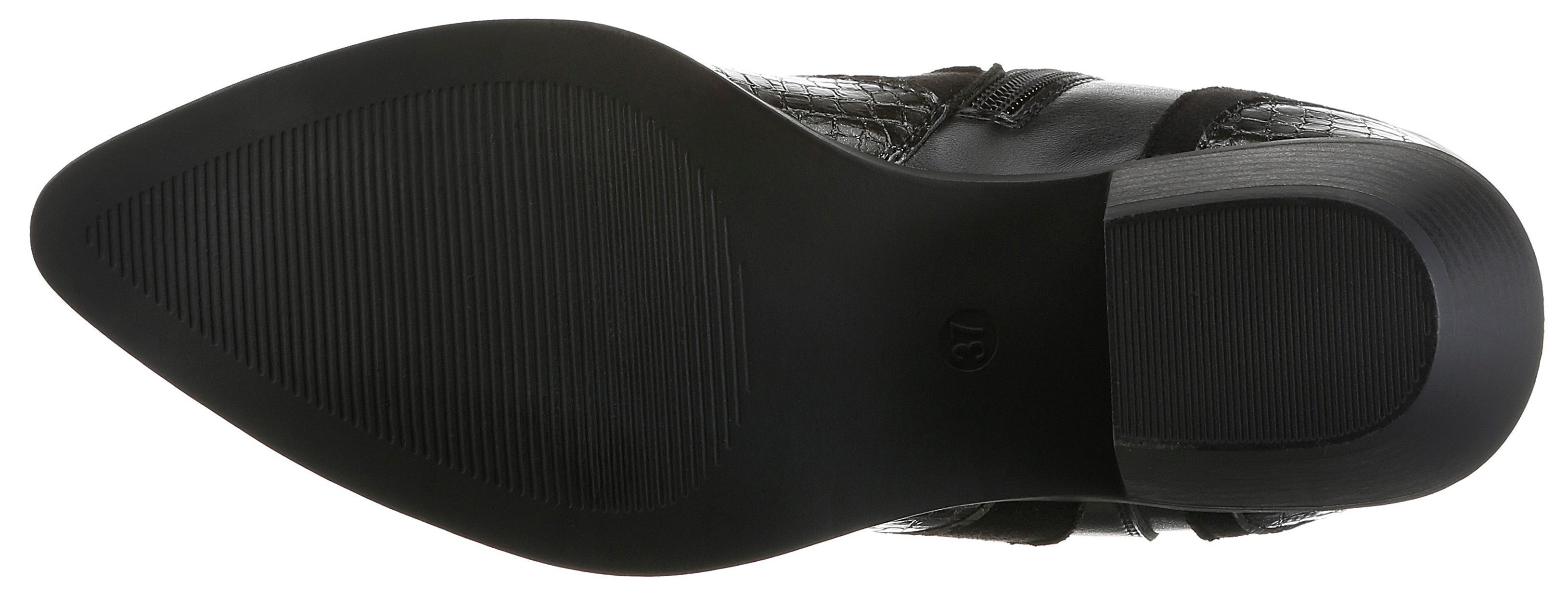 Aniston SHOES Westernstiefelette Cowboystiefelette mit Stretch - NEUE KOLLEKTION – Bild 4 von 5