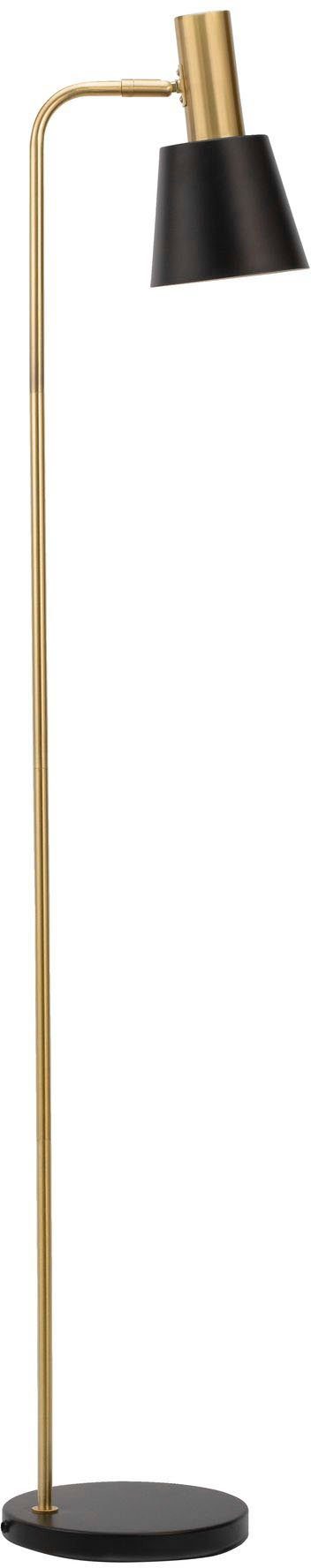Pauleen Stehlampe ohne Elegance, Schwarz, E27, Grand Gold, Leuchtmittel, Metall