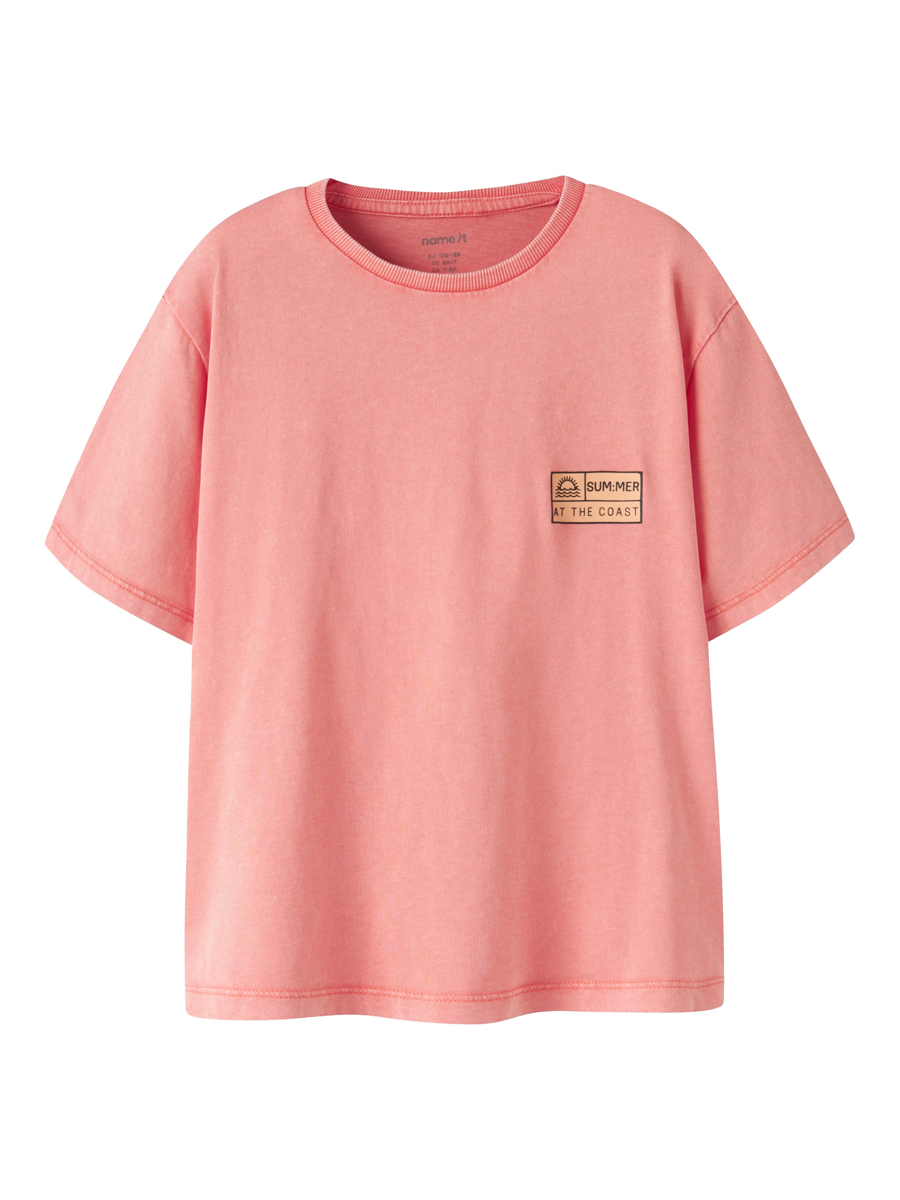 Name It Kurzarmshirt NKMFANDEL SS NREG TOP NOOS Baumwolle, mit Druck