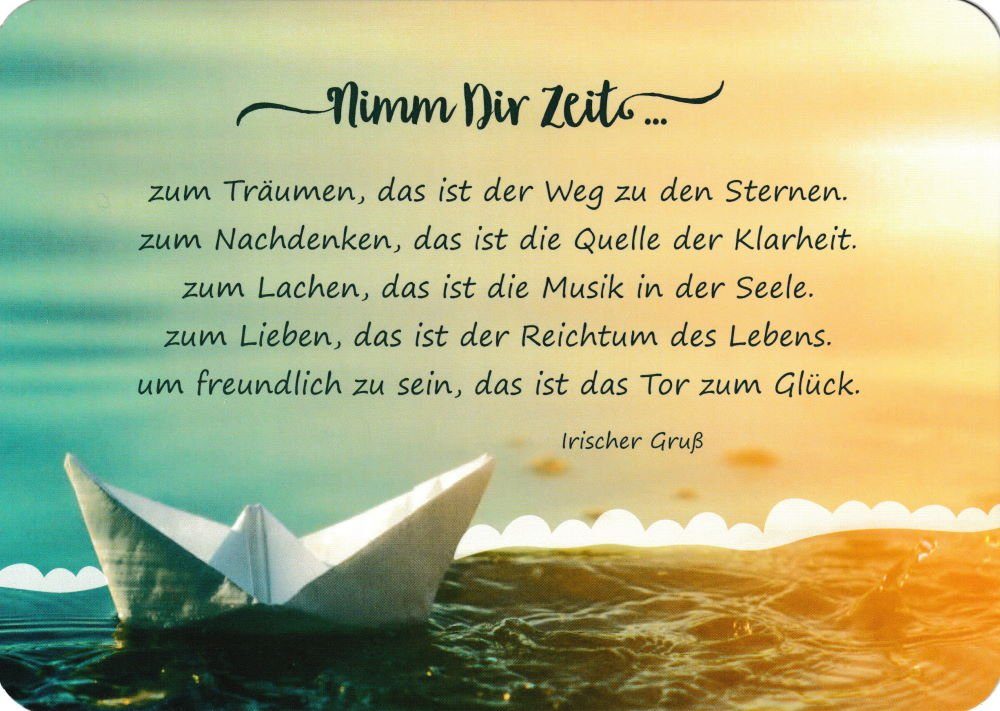 Postkarte "Nimm Dir Zeit ..." | Grußkarten