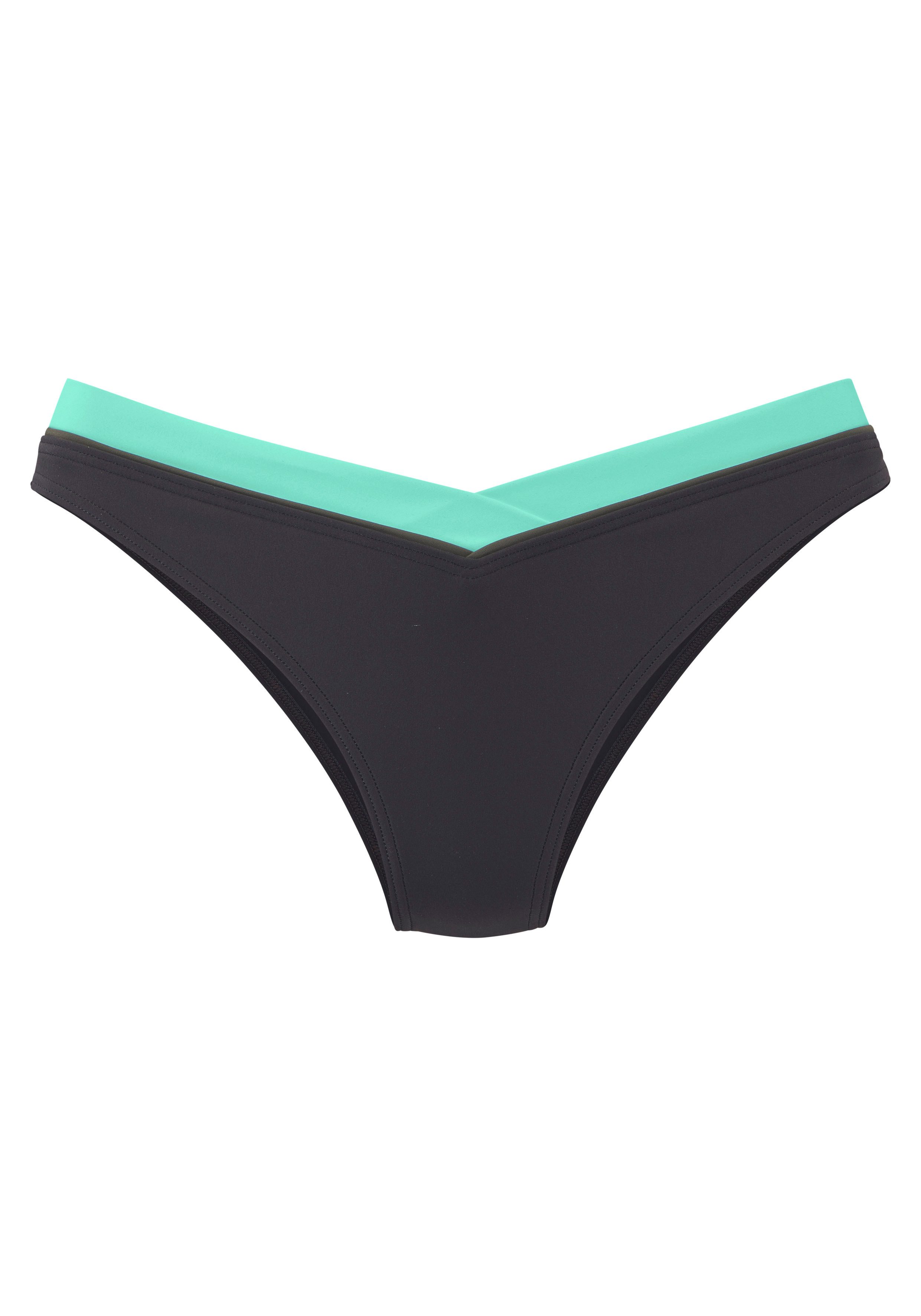 s.Oliver Bikini-Hose Yella mit kontrastfarbenen Details und V-Bund – Bild 2 von 4