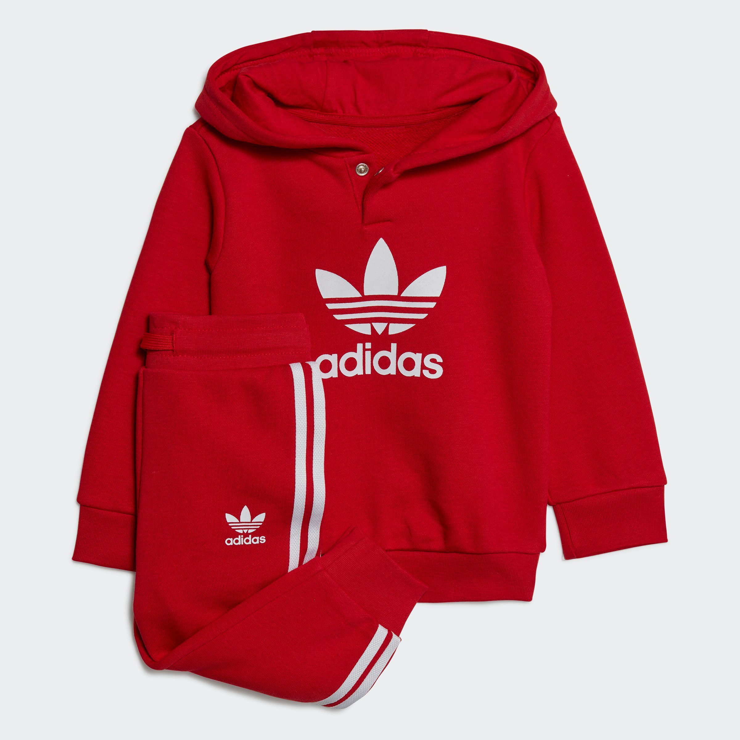 adidas Originals Trainingsanzug ADICOLOR HOODIE (2-tlg), für Babys/Kleinkinder Better Scarlet