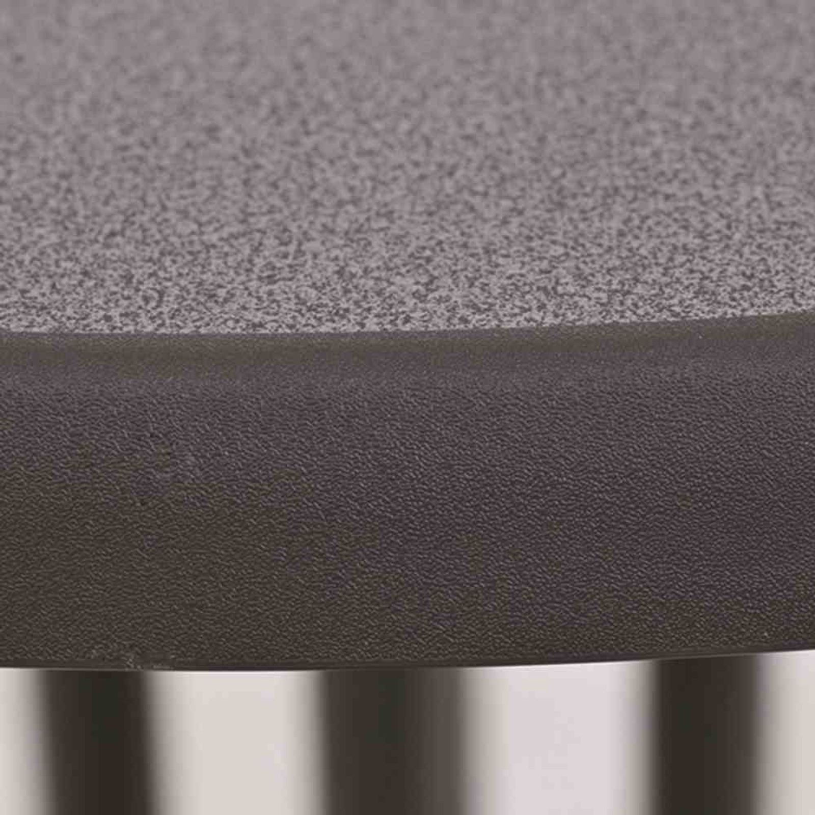 MFG Freizeitmöbel Gartentisch Stehtisch Ø 85x110 cm, grau, klappbar Stahlrohrgestell