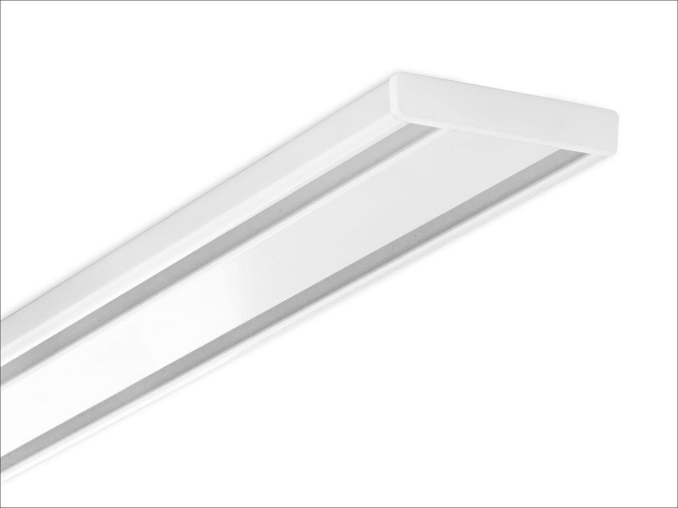 Gardinia Aluminium-Vorhangschiene 2-läufig Weiss 200 Cm Kaufen Bei