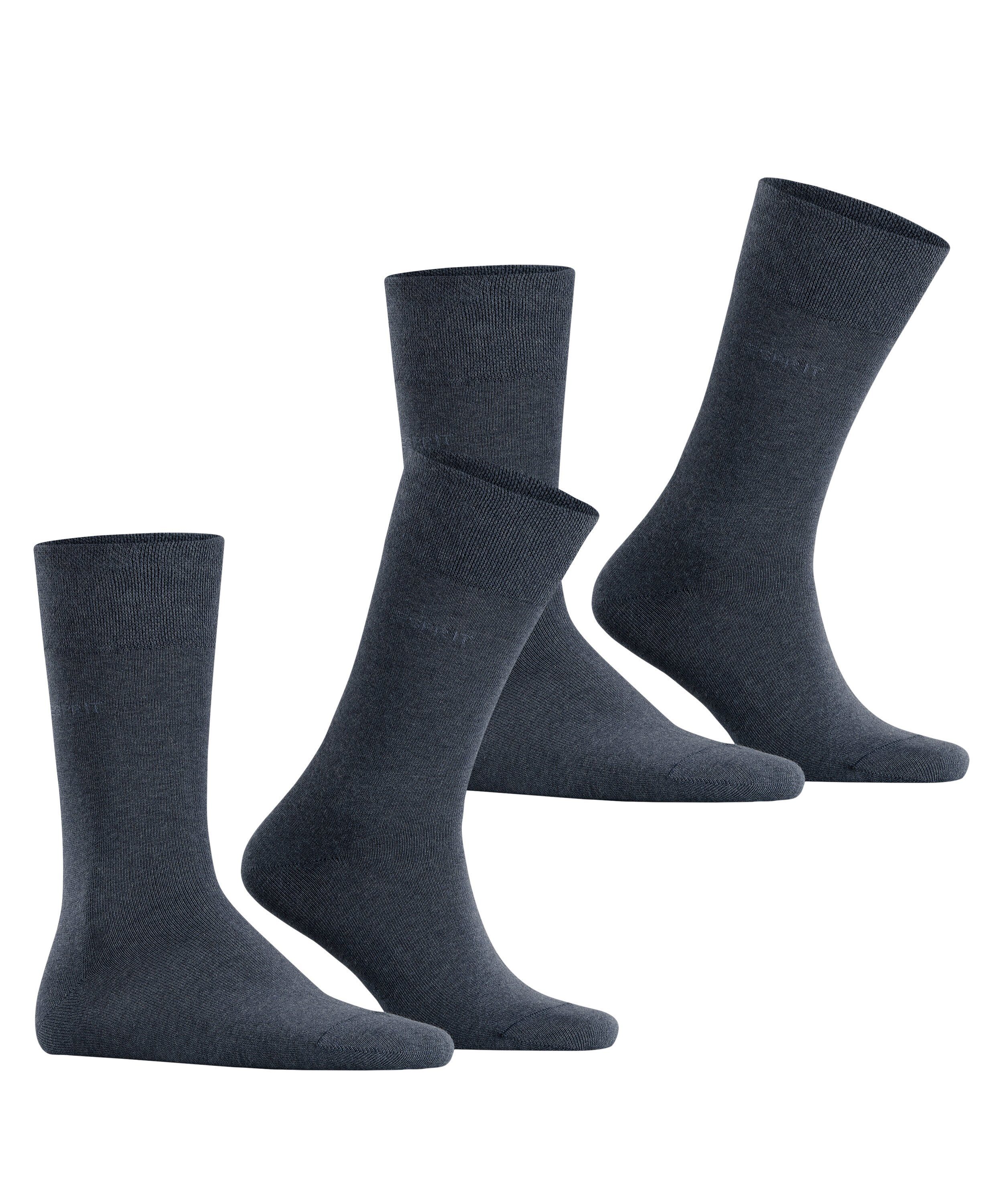 Easy (2-Paar) navy Esprit (6127) 2-Pack mel. Basic Socken