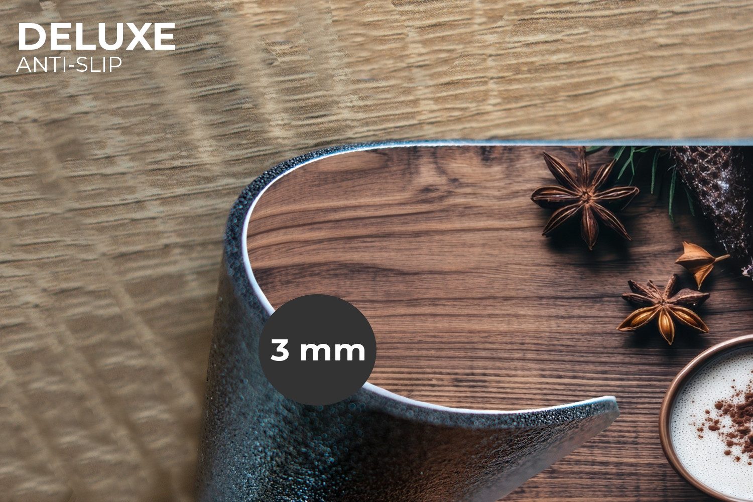 MuchoWow Platzset Holz - Rustikal - Warm - Natürlich, (6-St), Platzsets, Ti günstig online kaufen