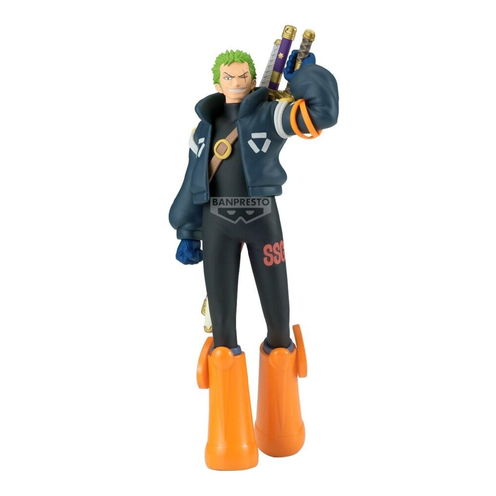 Banpresto Sammelfigur One Piece The Shukko Roronoa Zoro Egghead Figur 17cm