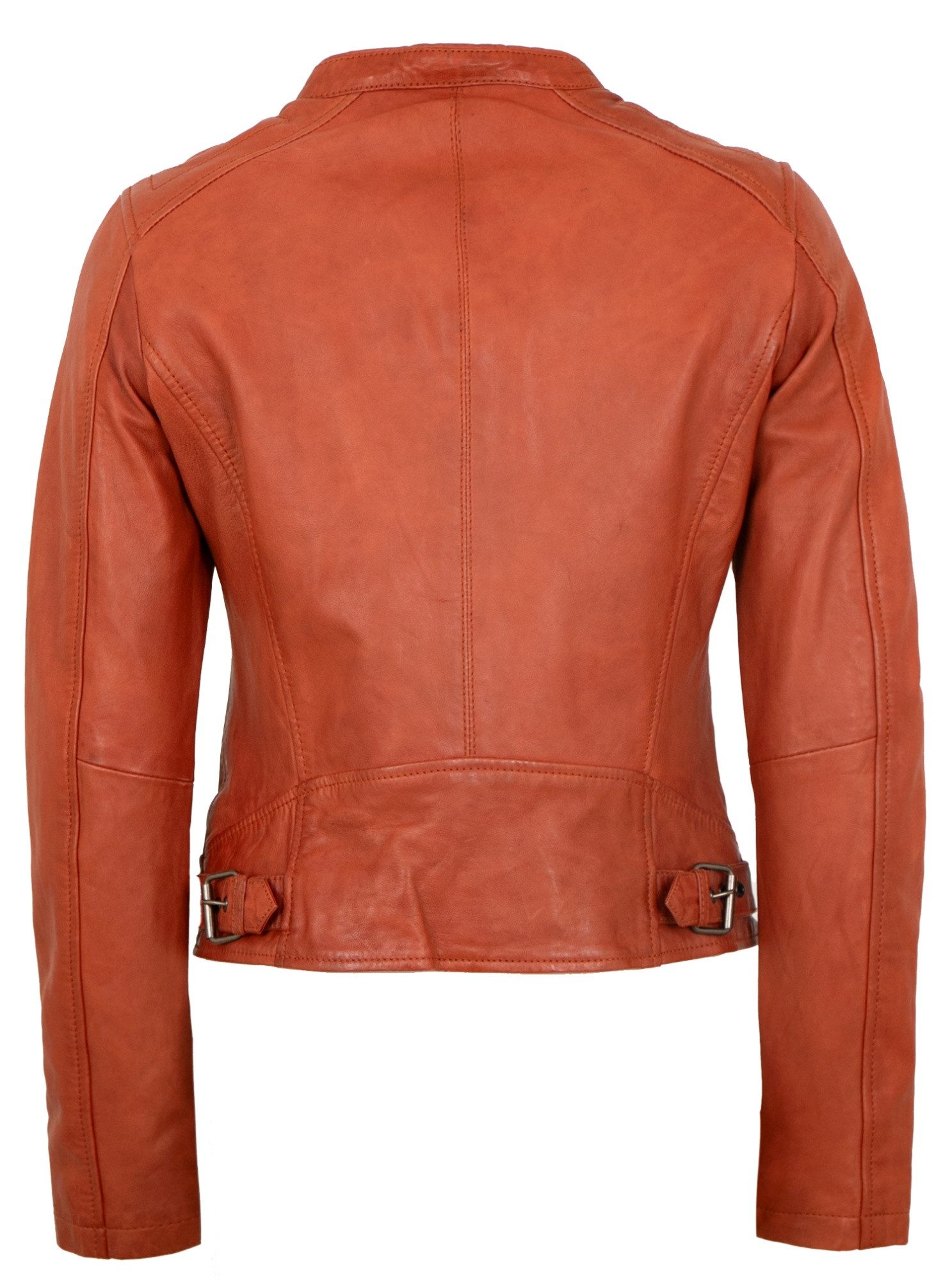 Apple of Eden Lederjacke AOE-118 Apple of Eden - Damen Lederjacke Kruzjacke Lammnappa burned orange