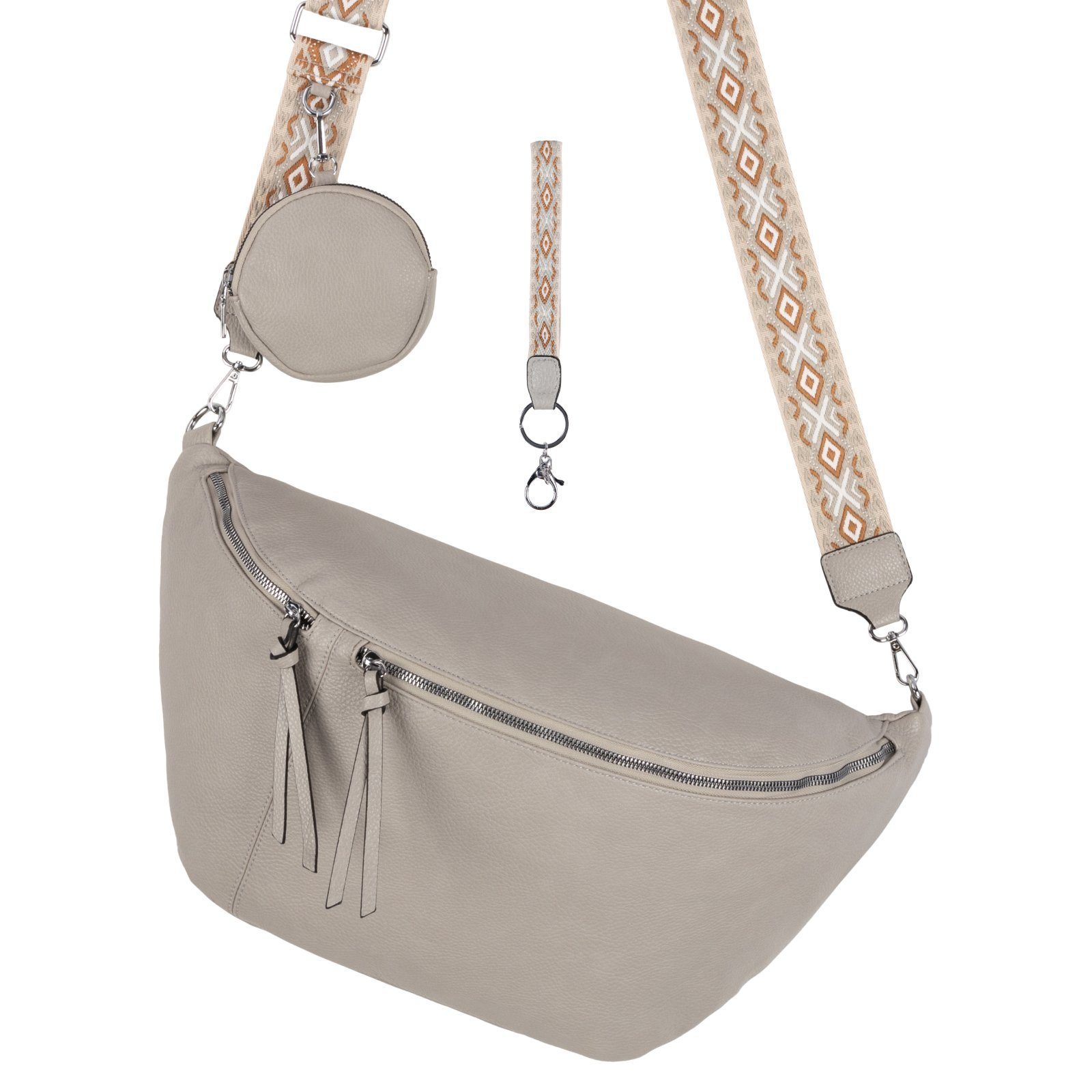 EAAKIE Gürteltasche Bauchtasche Umhängetasche Crossbody-Bag Kunstleder günstig online kaufen