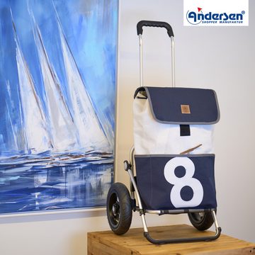 Andersen Einkaufstrolley Royal Shopper mit Tasche 360° Grad Mole mit Luft- und Kugellagerrad