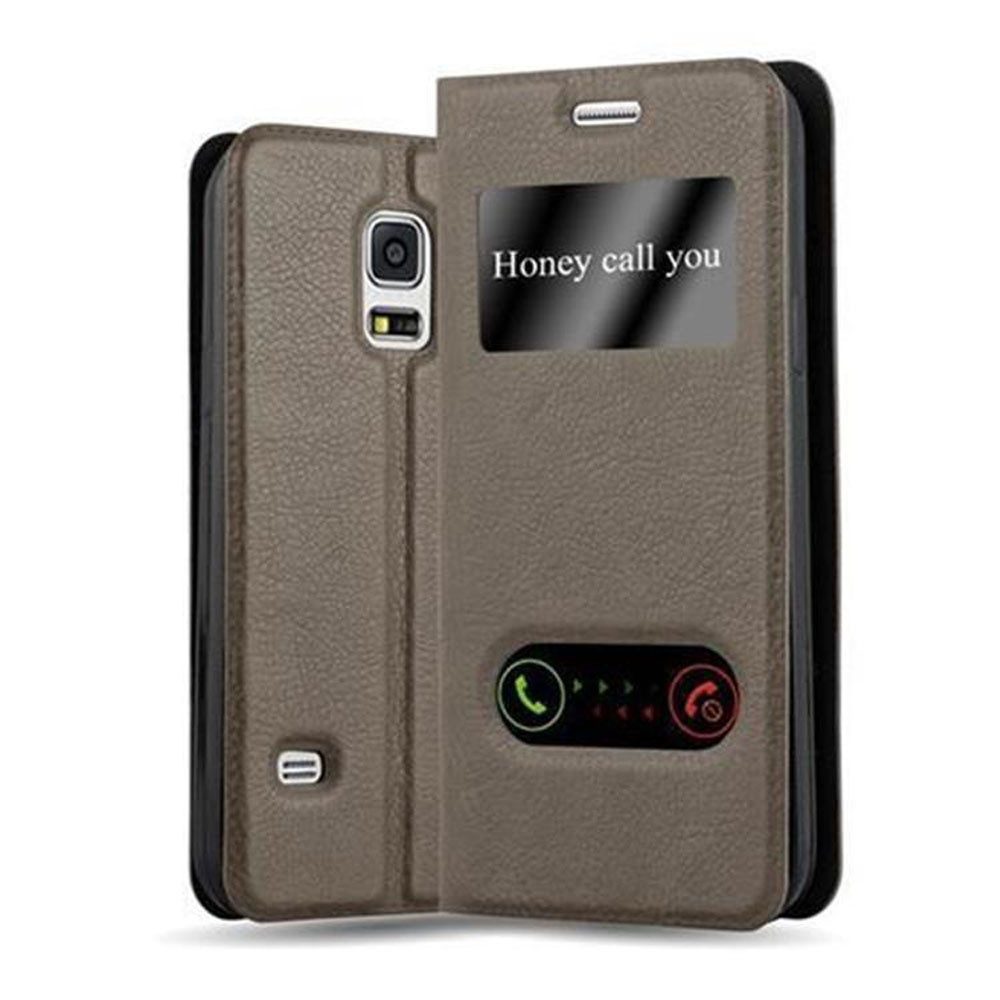 Cadorabo Handyhülle für Samsung Galaxy S5 / S5 NEO Hülle Samsung Galaxy S5 / S5 NEO, Klappbare Handy Schutzhülle - Hülle - mit Standfunktion und Kartenfach
