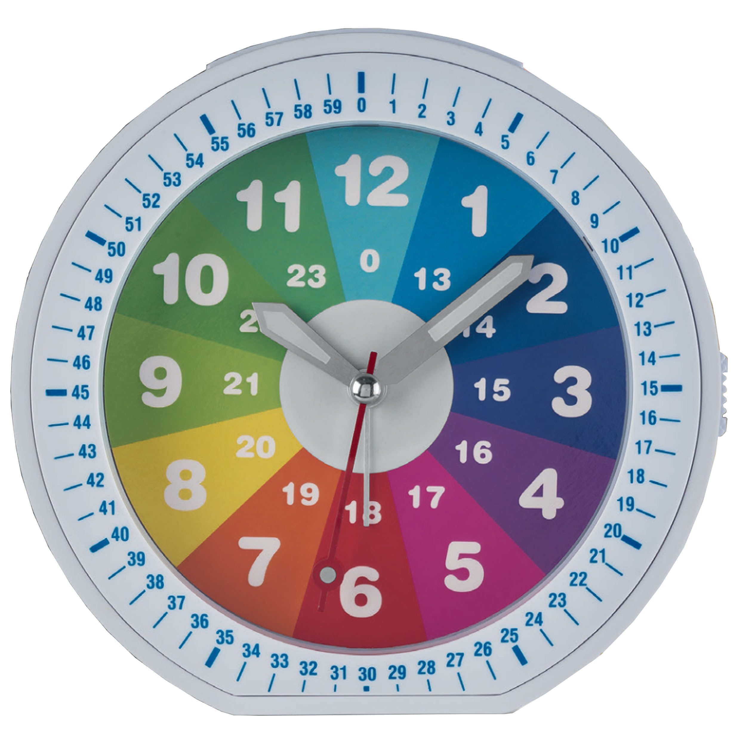 Miraval Quarzwecker Miraval Kinderwecker weiß mit Licht & Snooze Mit Lichtf günstig online kaufen