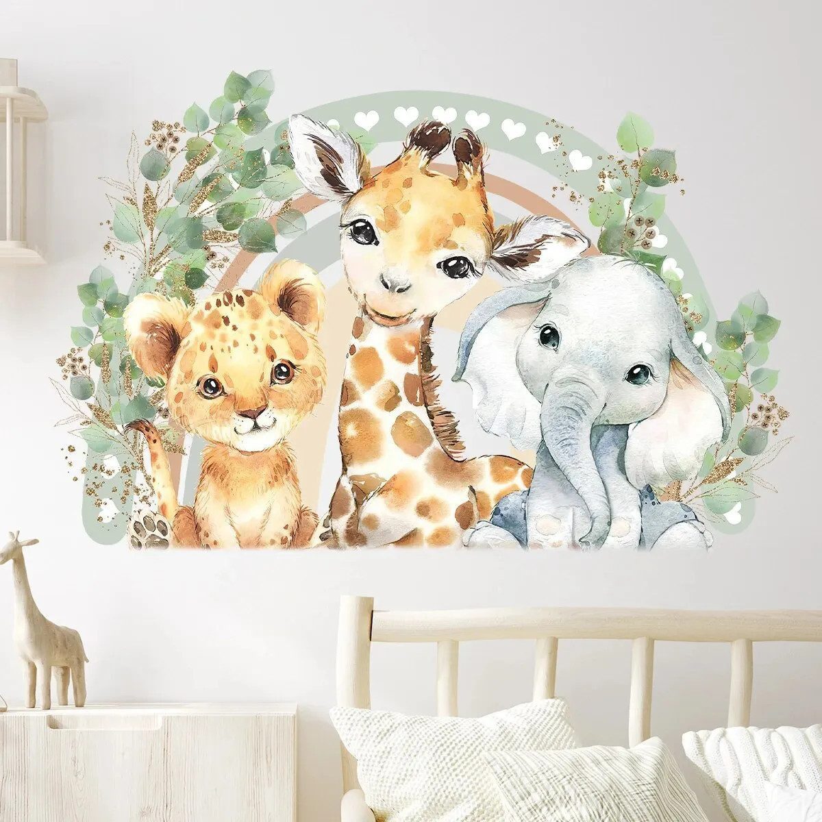 Montegoni Wandtattoo Kinder Tier Wandsticker, Wandaufkleber günstig online kaufen