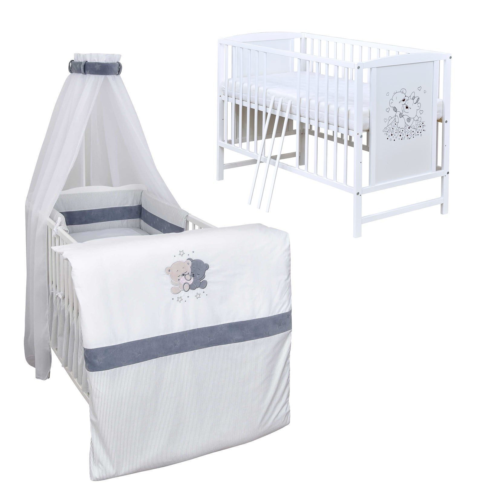 Baby-Delux Komplettbett Babybett Mia Komplettset, 10-tlg., günstig online kaufen