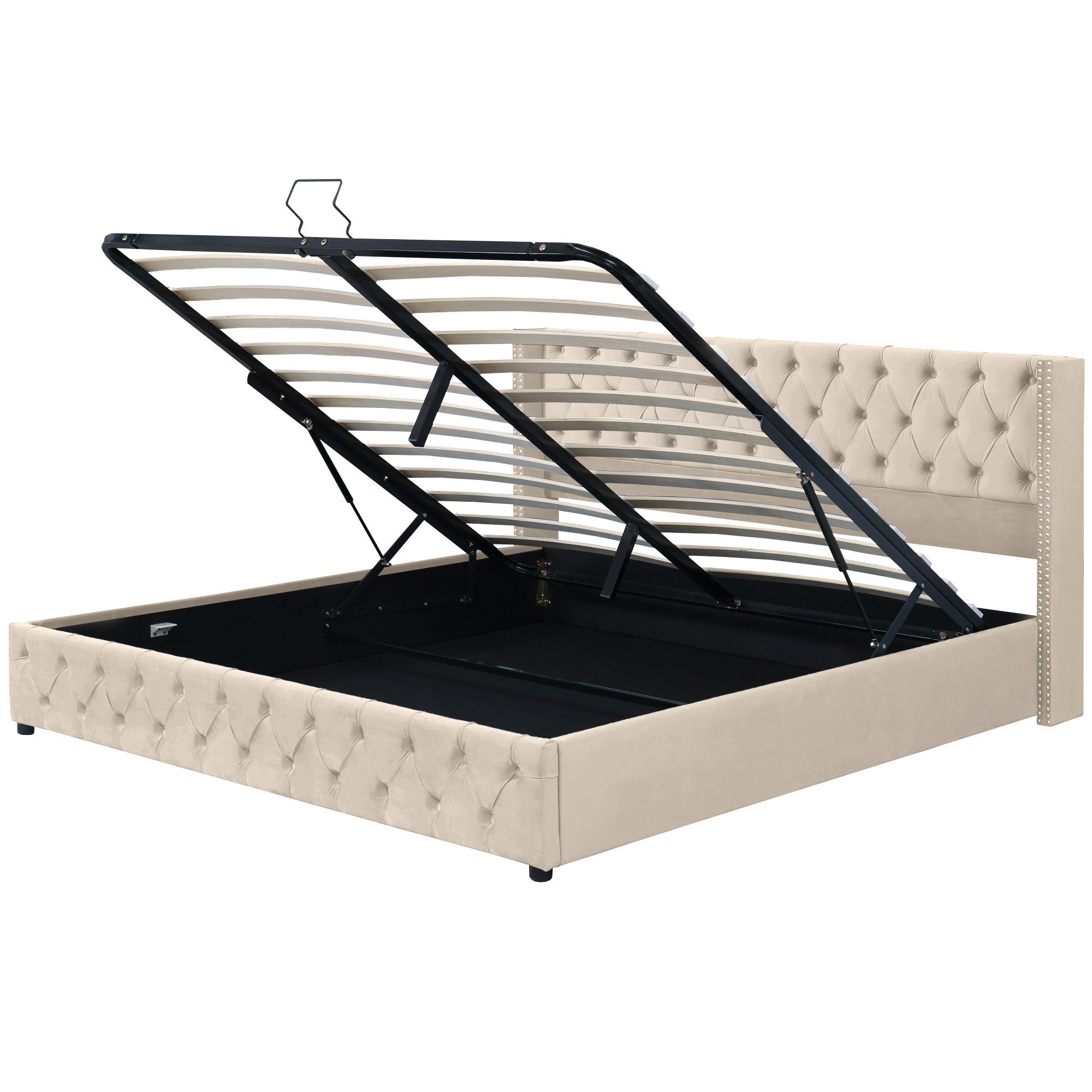 SOFTWEARY Polsterbett Doppelbett mit Lattenrost und günstig online kaufen