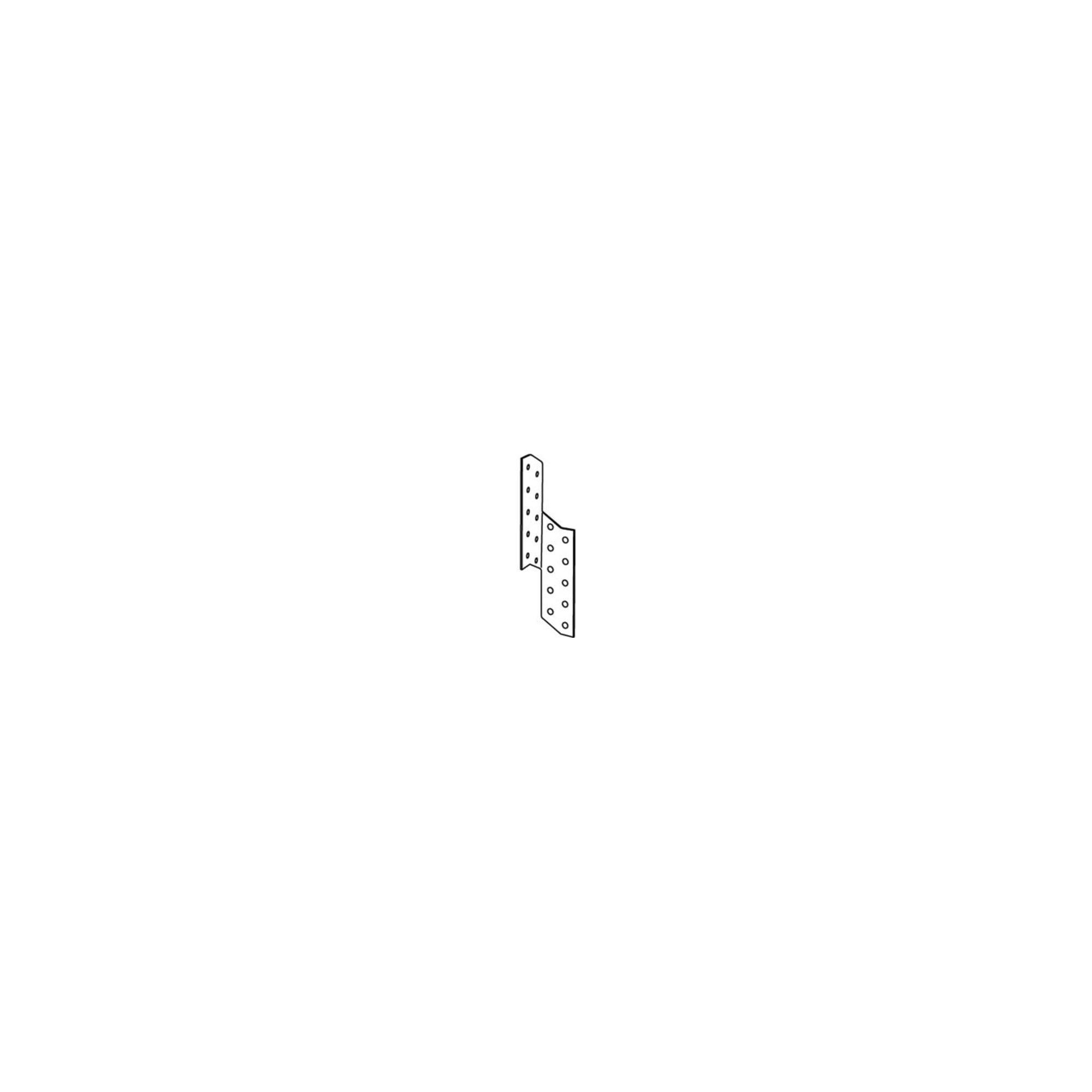 Contorion Flachverbinder ART 81511 Sparren-Pfettenanker rechts St 32 x 32 x 170 sendzimirverz.