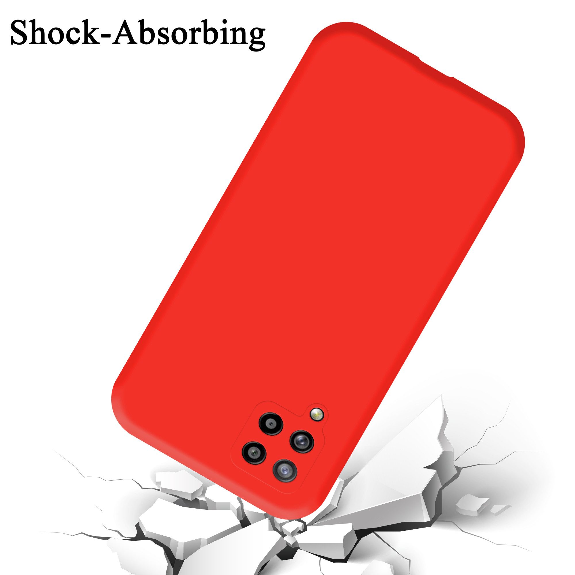 Cadorabo Handyhülle für Samsung Galaxy A42 4G Hülle Samsung Galaxy A42 4G, Flexible Hülle TPU Silikon Schutzhülle Back Cover Case