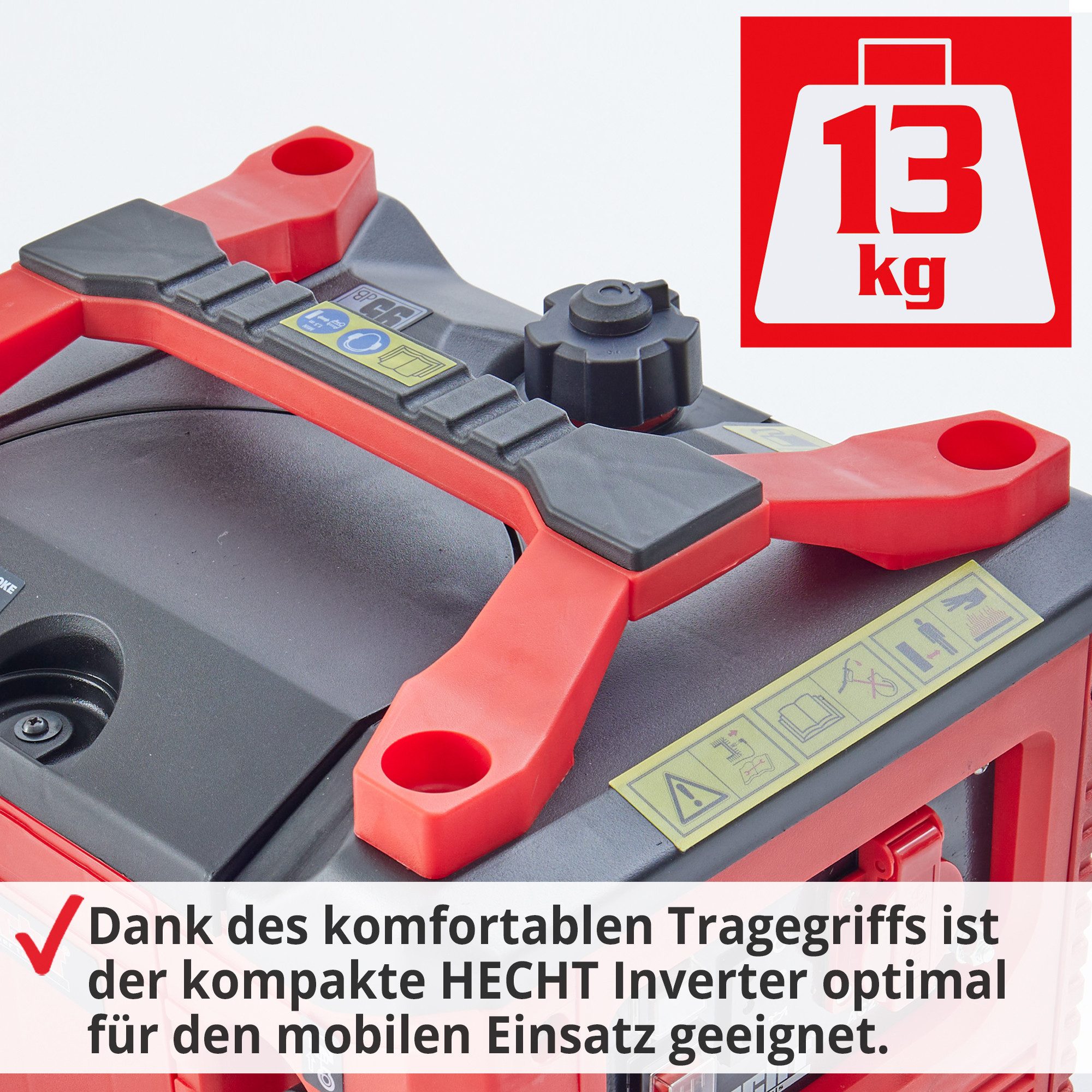 Hecht Inverter Petrol Generator IG 1100, 1.02 kW, 4.5 liters, 1000W, 53.3 cm³