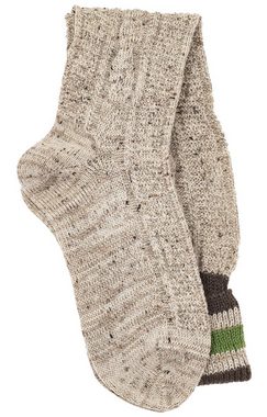 Lusana Trachtensocken Kniestrümpfe L8995RT3-91135 beige braun apfel