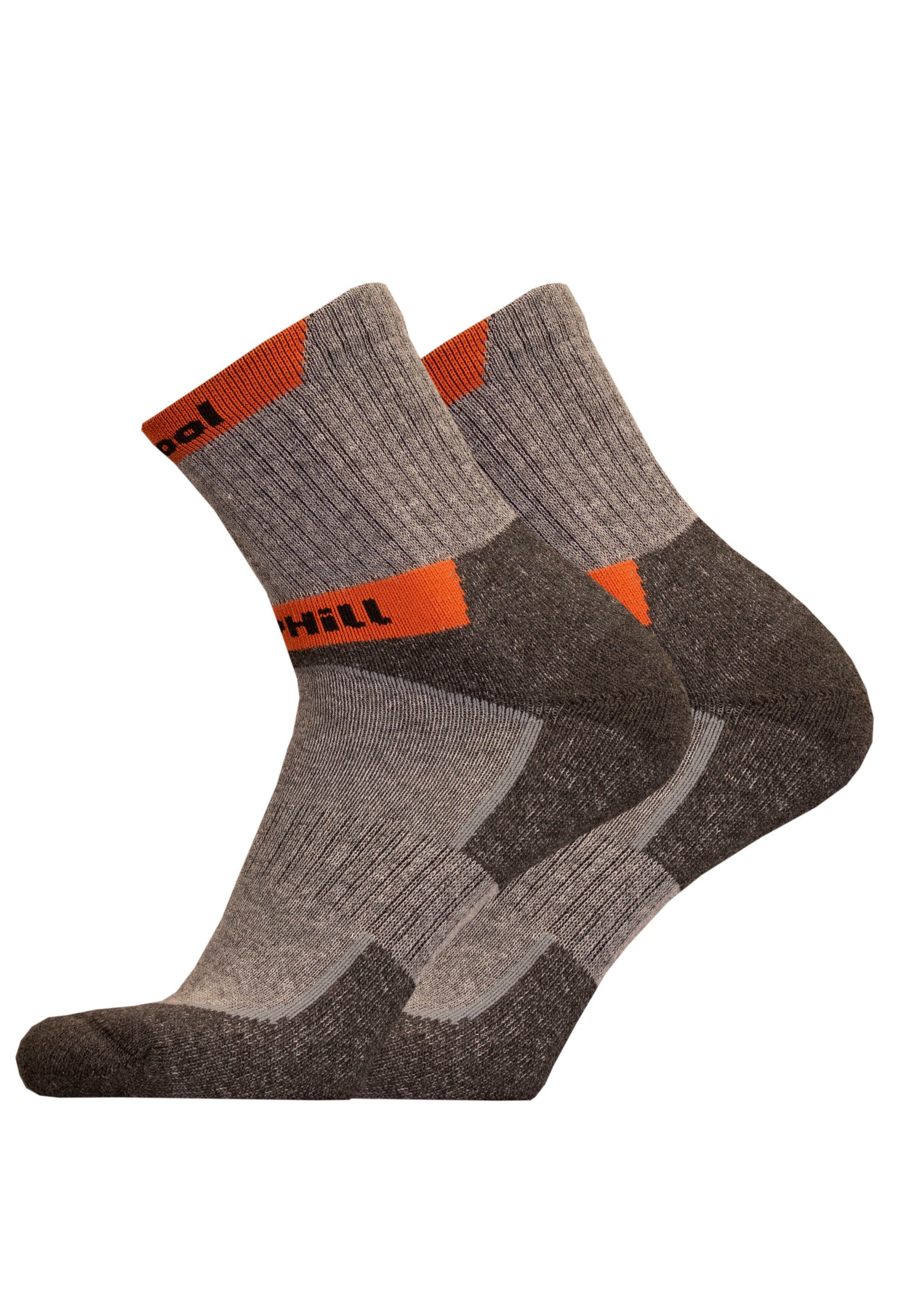 UphillSport Socken HETTA SUMMER 2er Pack (2-Paar) mit upgecycelter Wollmischung hellgrau