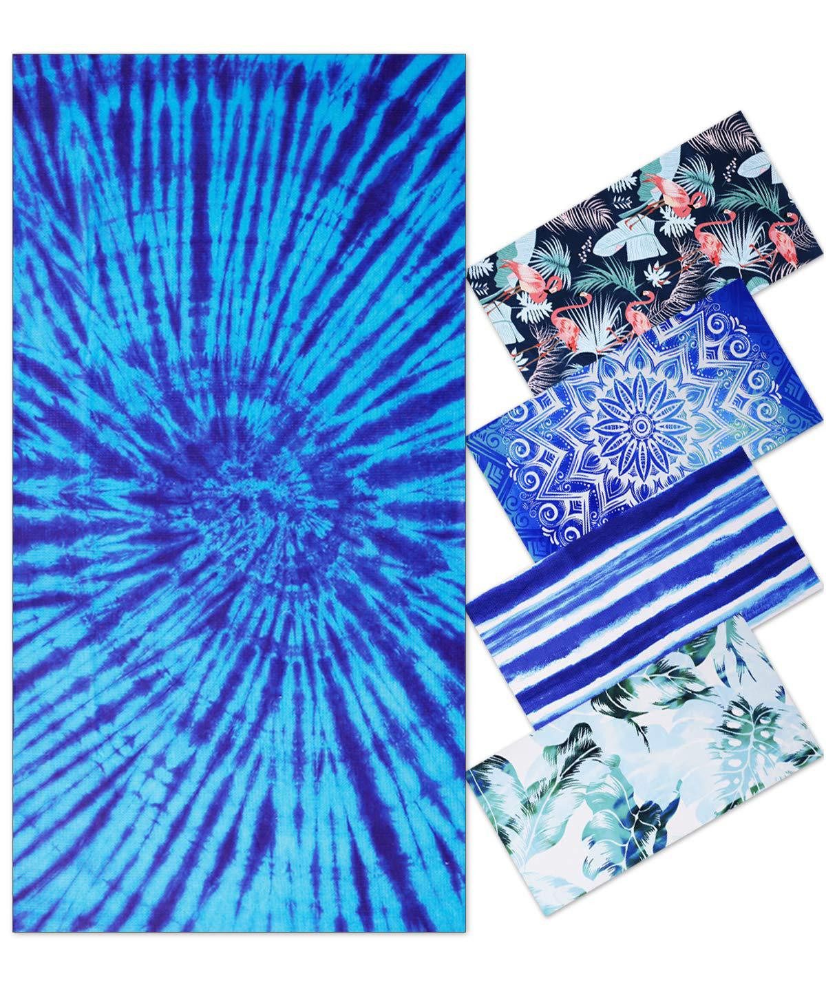 Badetücher Badetuch Microfaser Tie-dye Strandtücher,Handtücher Super Saugfähig