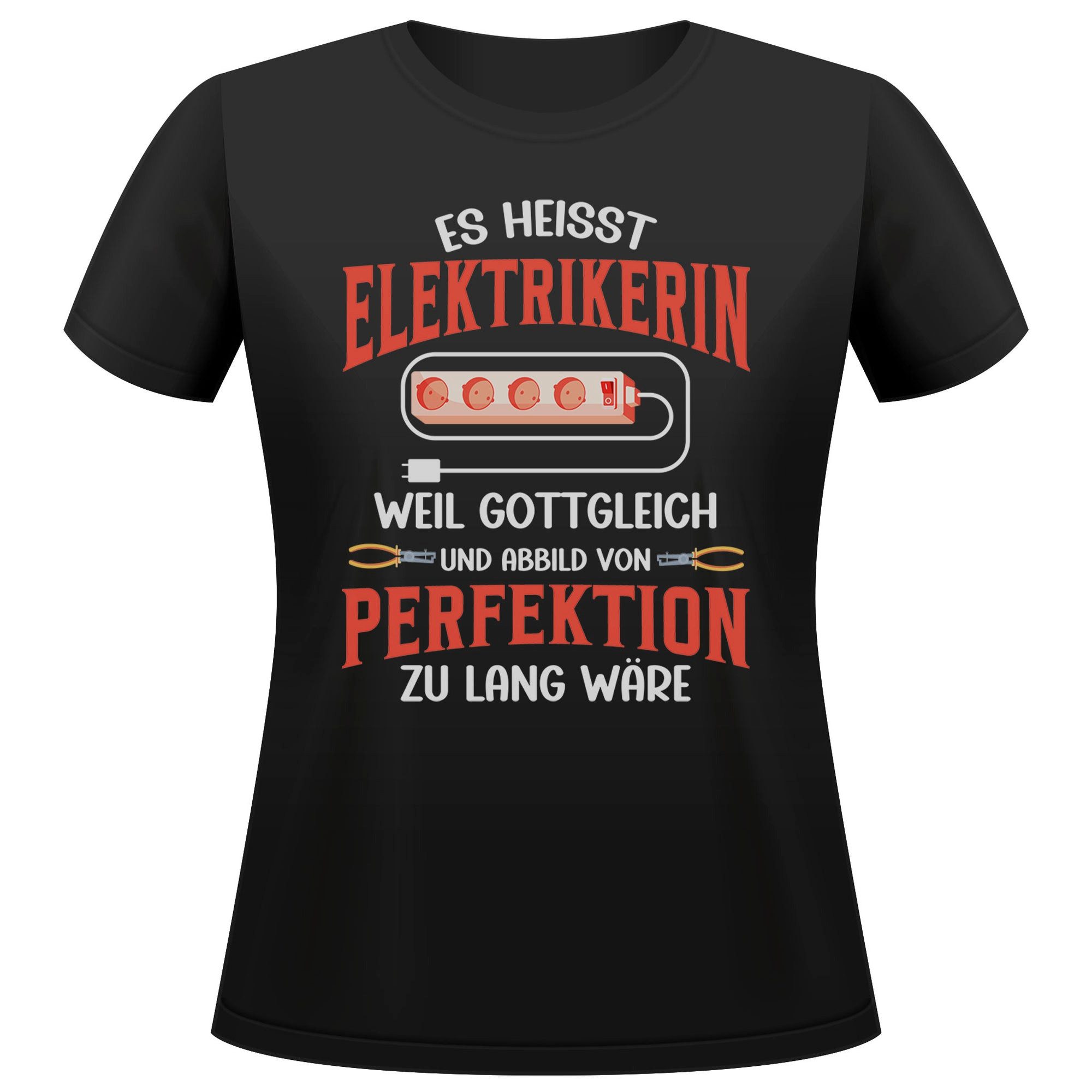 T-Shirt Elektrikerin Geschenk Frauen Spruch Beruf Ausbildung Abschluss