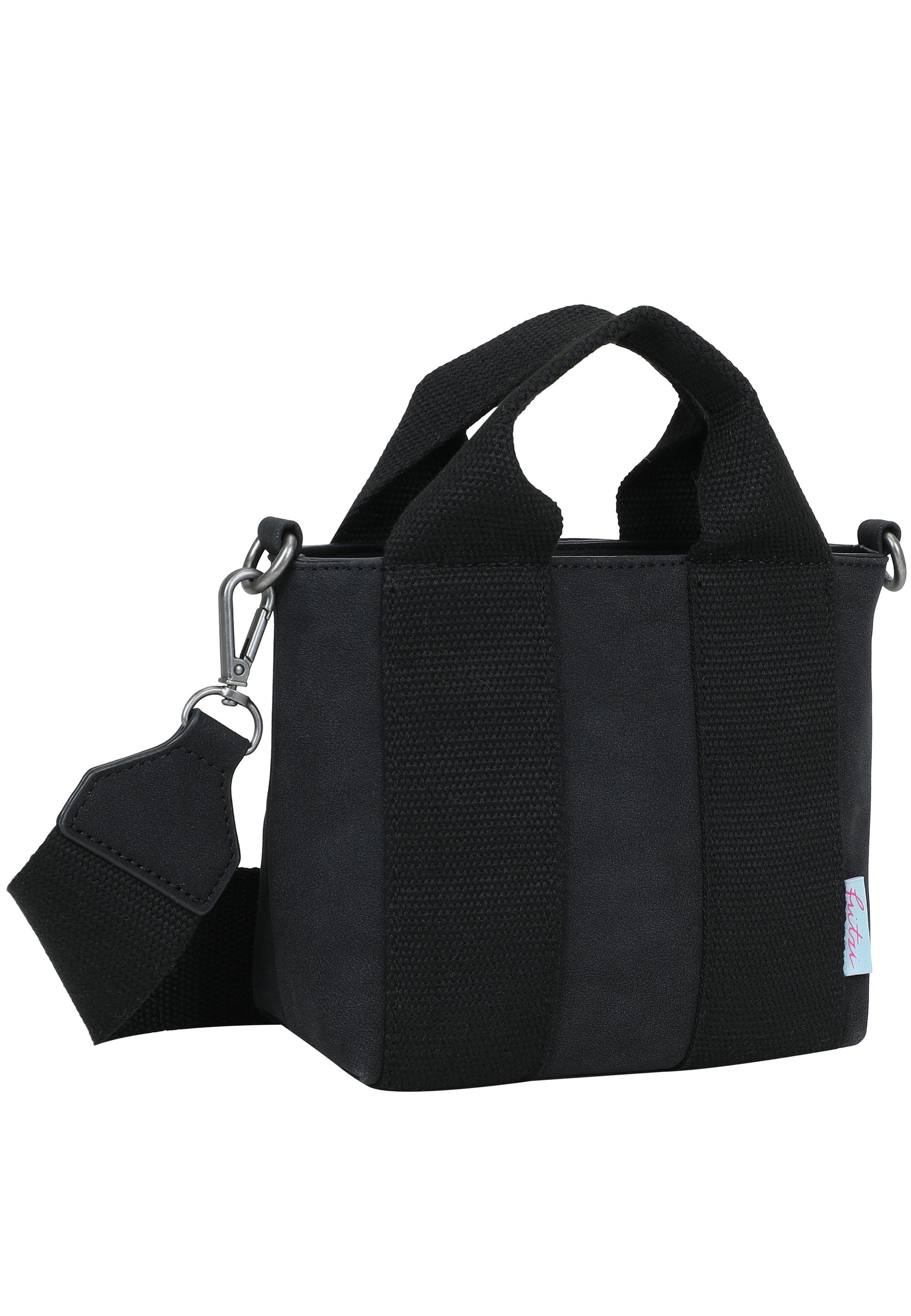 Fritzi aus Preußen Schultertasche Fritzi Bini Jive Blackini, mit breiten Webbing-Schulterriemen