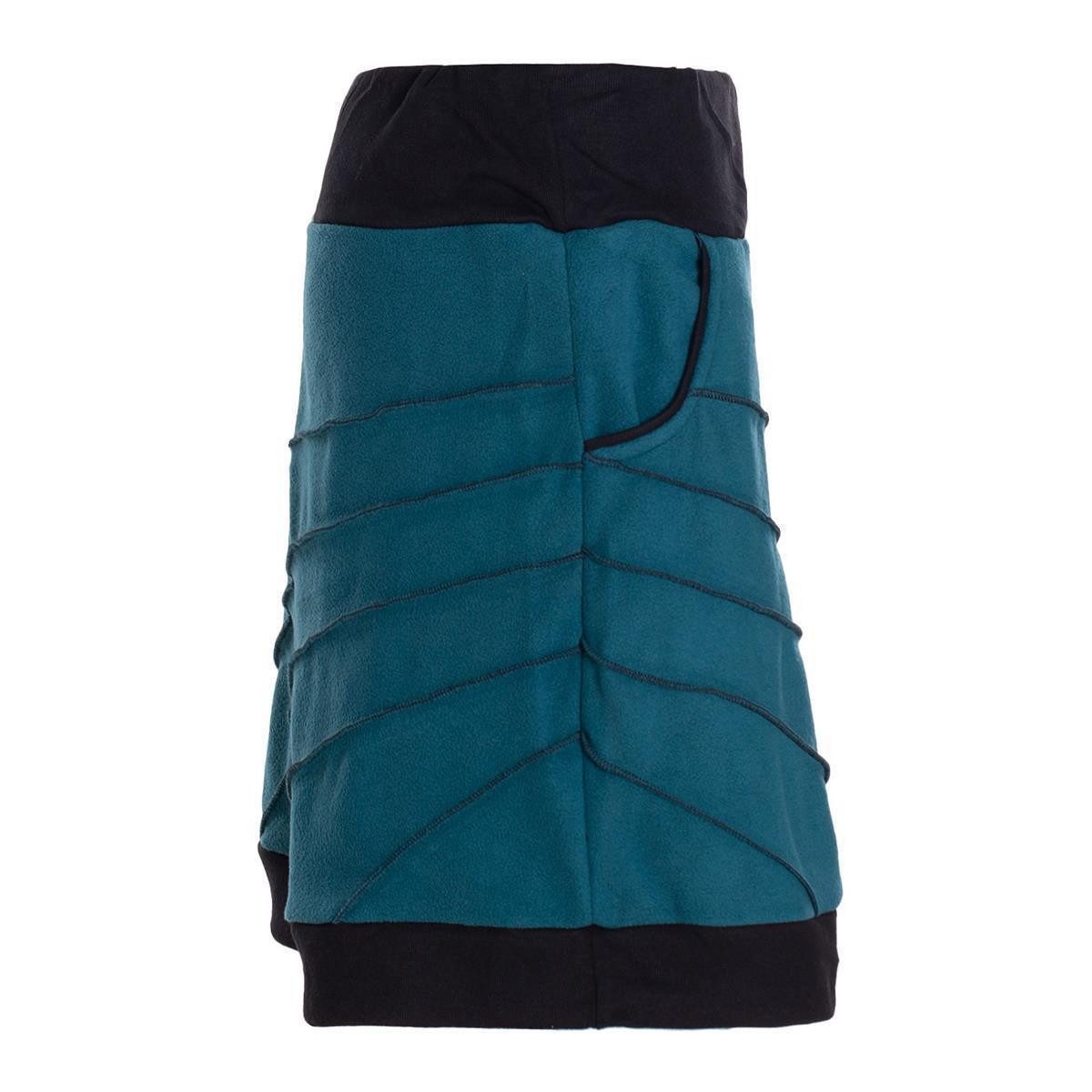 Vishes Minirock Thermorock warmer Damen Winterrock kurz Minirock aus ECO-Fleece Hippie, Goa, Retro Style