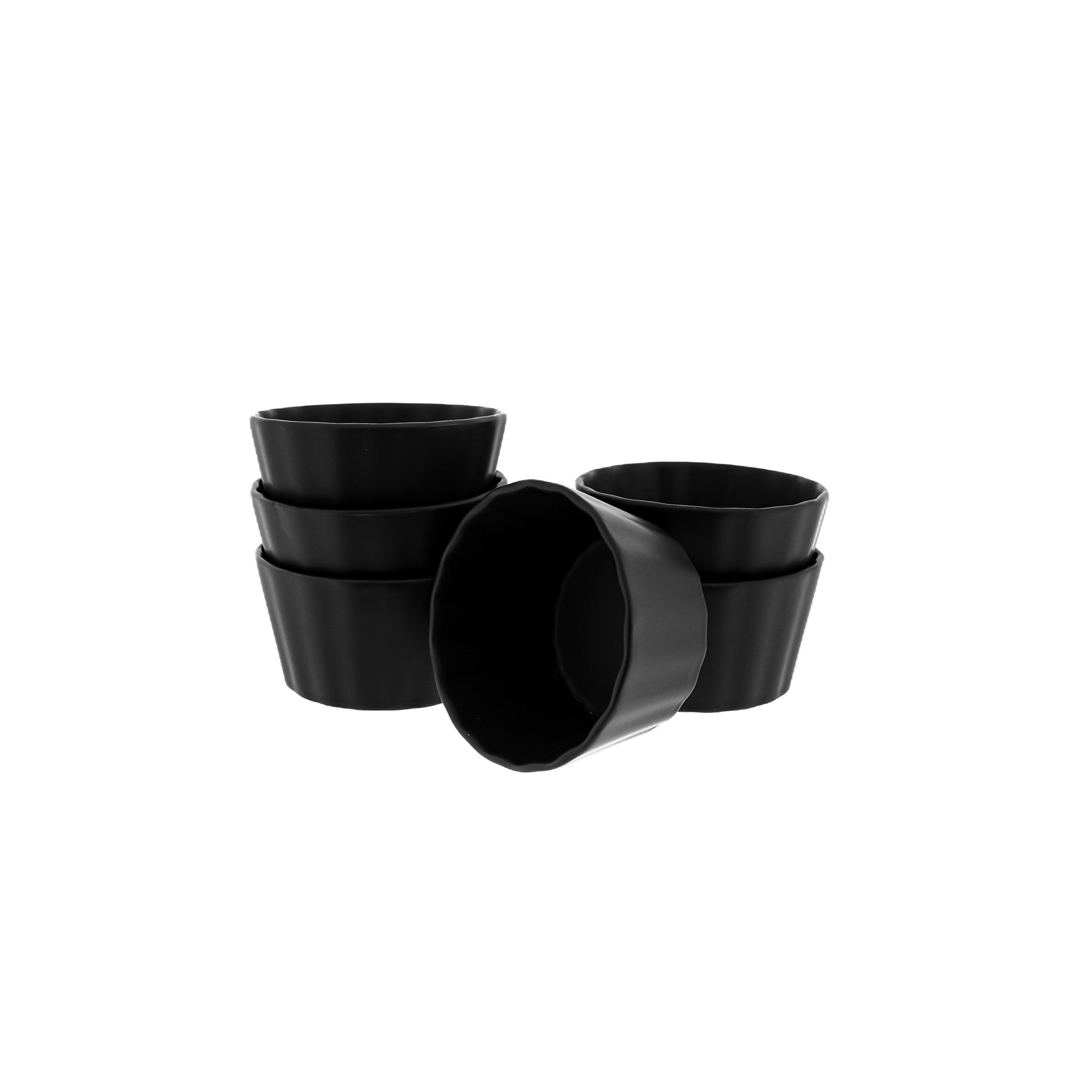 Almina Muffinform Dessertschalen 6er Set aus Porzellan - Wellen Design