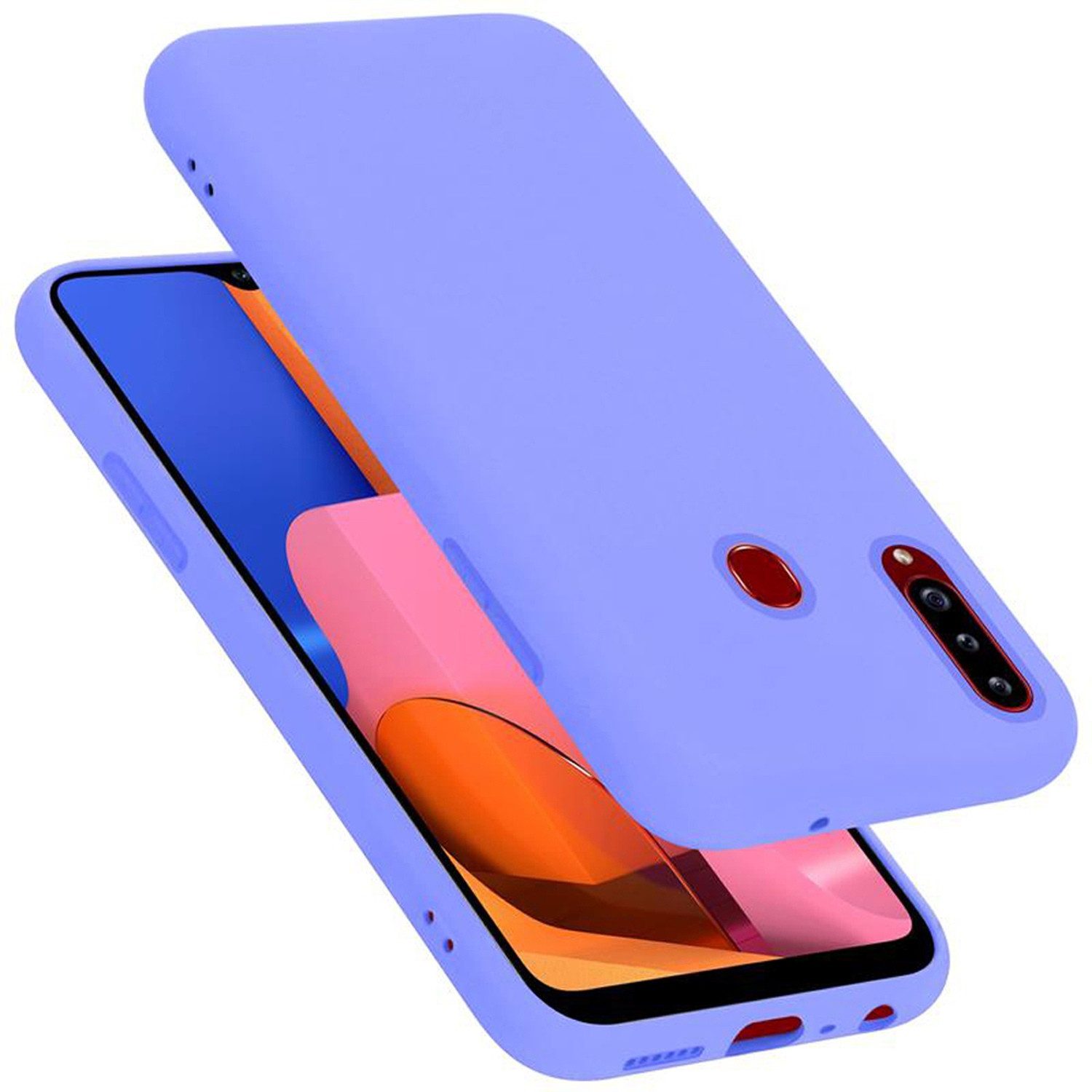 Cadorabo Handyhülle für Samsung Galaxy A20s Hülle Samsung Galaxy A20s, Flexible Hülle TPU Silikon Schutzhülle Back Cover Case