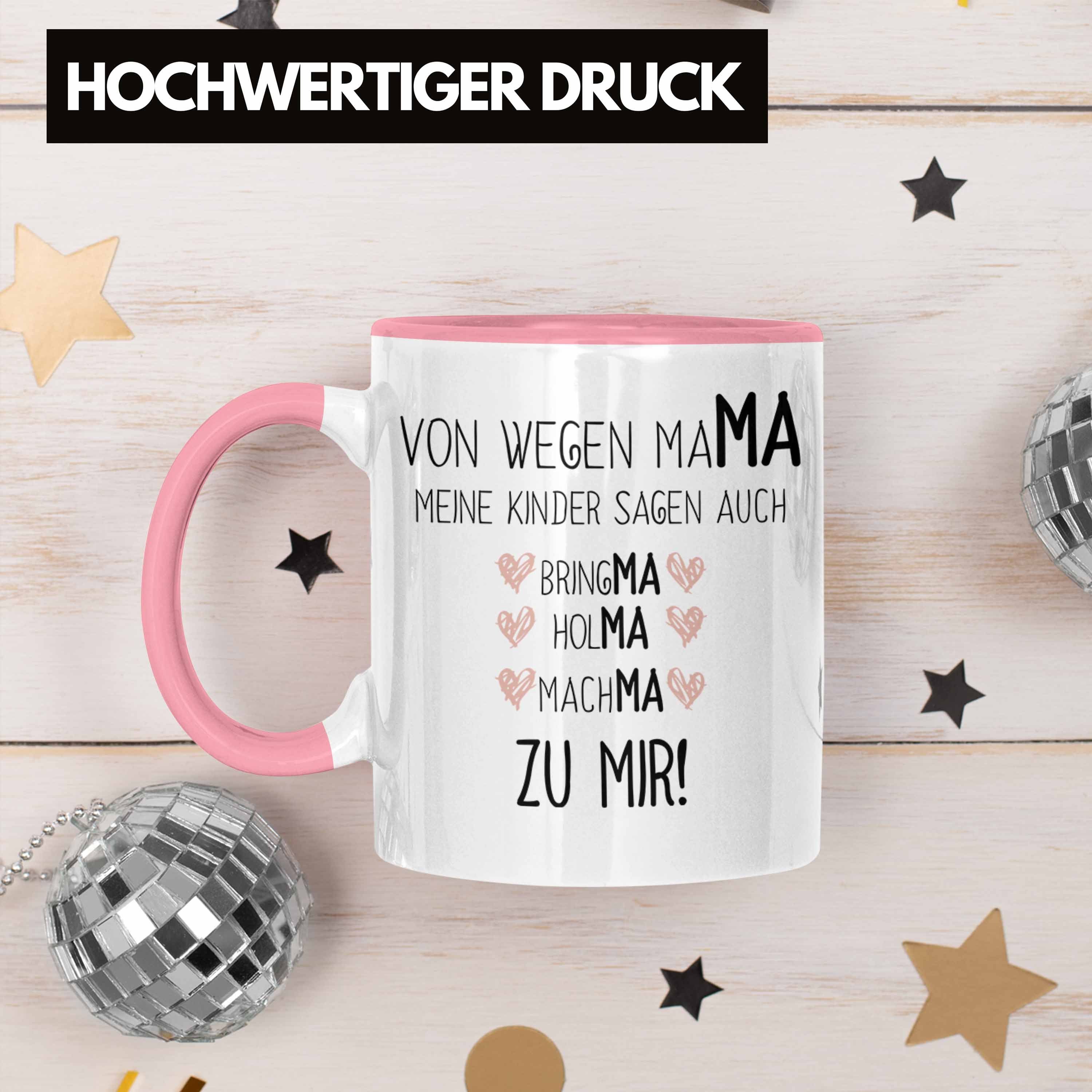 - Muttertag Rosa Trendation Mama von Mutter mit Tochter Spruch Sohn Tasse Geschenk Kaffeetasse Trendation Tasse