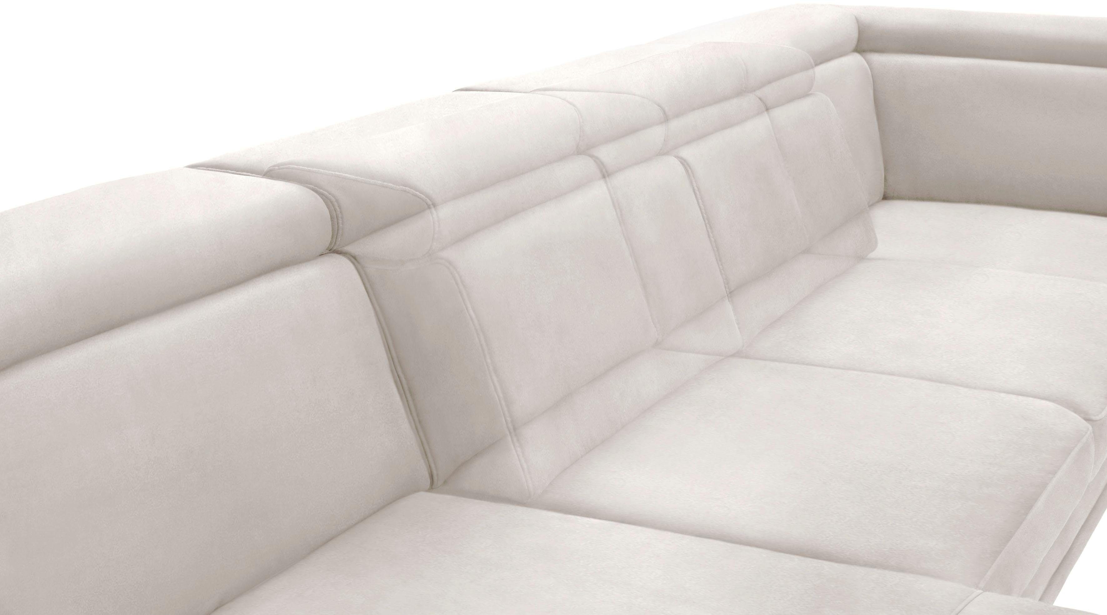 sit&more Wohnlandschaft Scorpio U-Form, inklusive Sitztiefenverstellung, mit Kopf- und Armteilverstellung