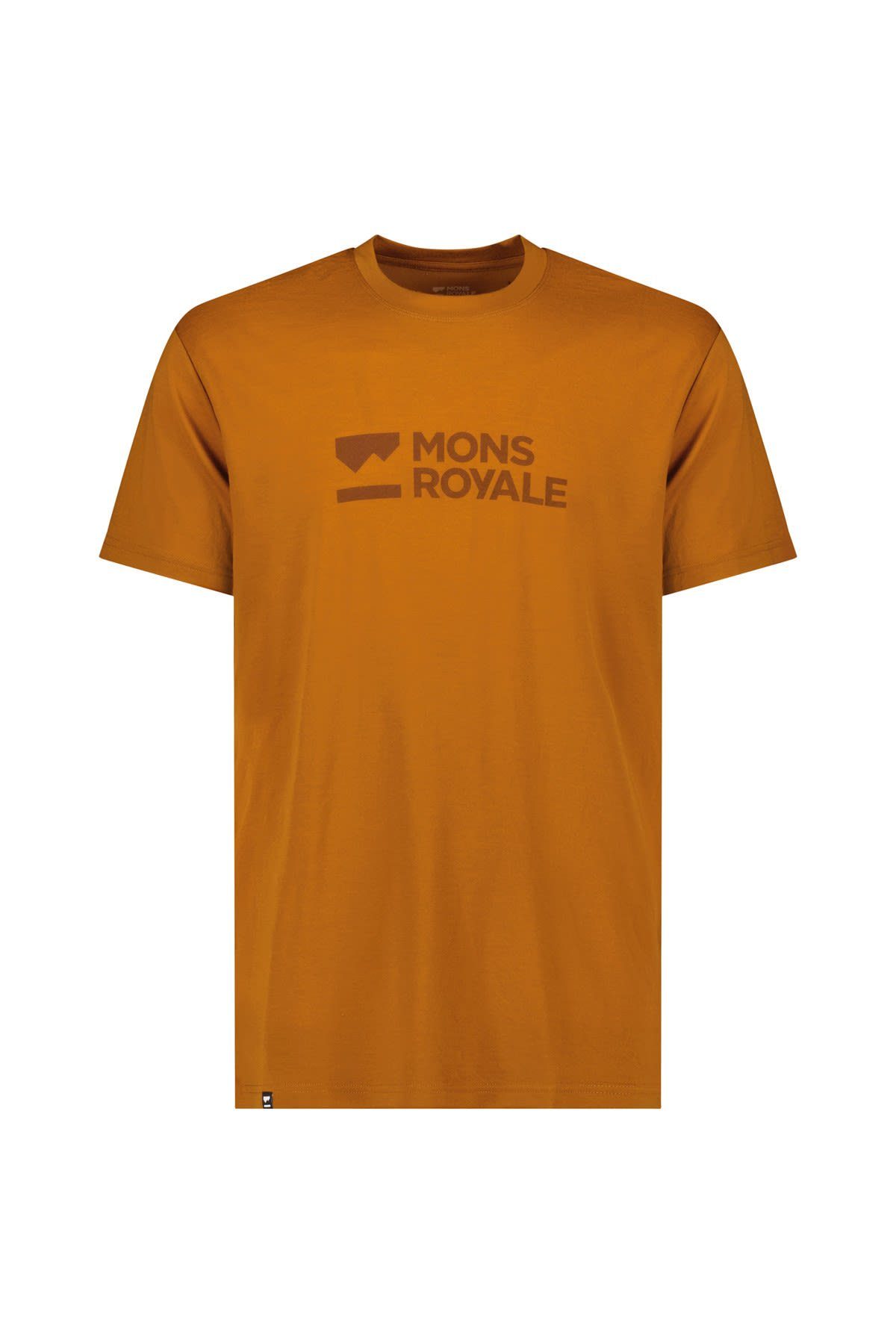 T-shirt Royale Mons - Icon Mons Royale Mons Kurzarm-Shirt M T-Shirt Copper Herren Logo