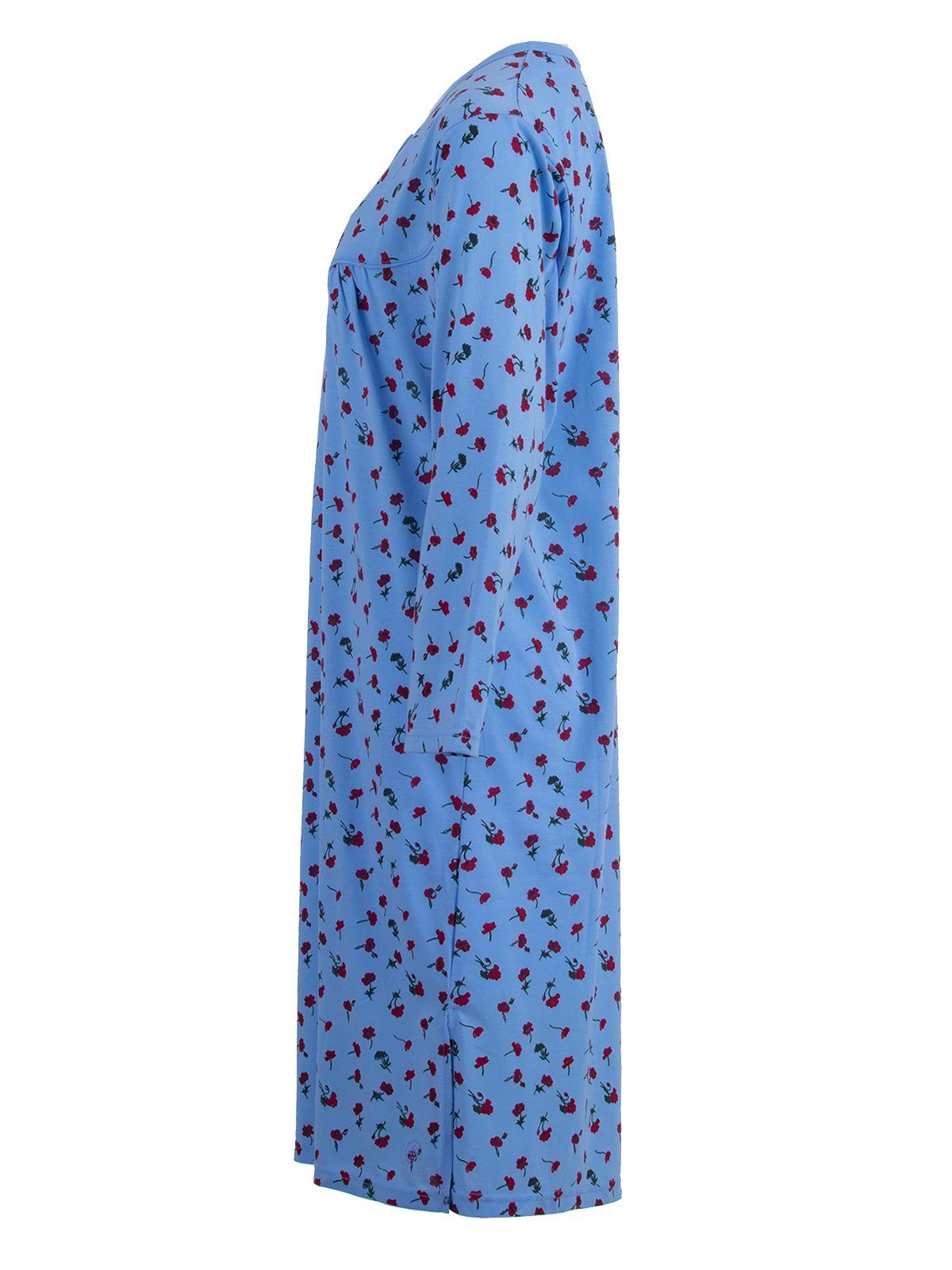 zeitlos Nachthemd Nachthemd Langarm - Blumendruck M-6XL günstig online kaufen