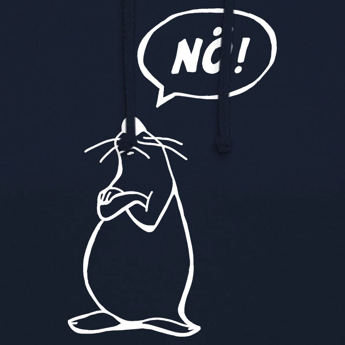 Spreadshirt Hoodie Maus Lustiger Spruch Nö Bevor Du Fragst Nein Unisex Hoodie (1-tlg)