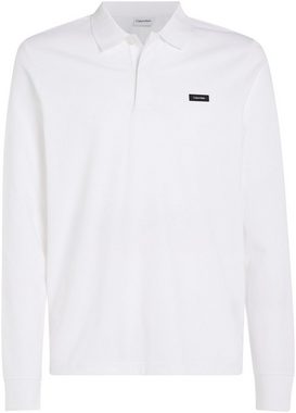 Calvin Klein Poloshirt STRETCH PIQUE LS POLO mit knopflosem Polokragen